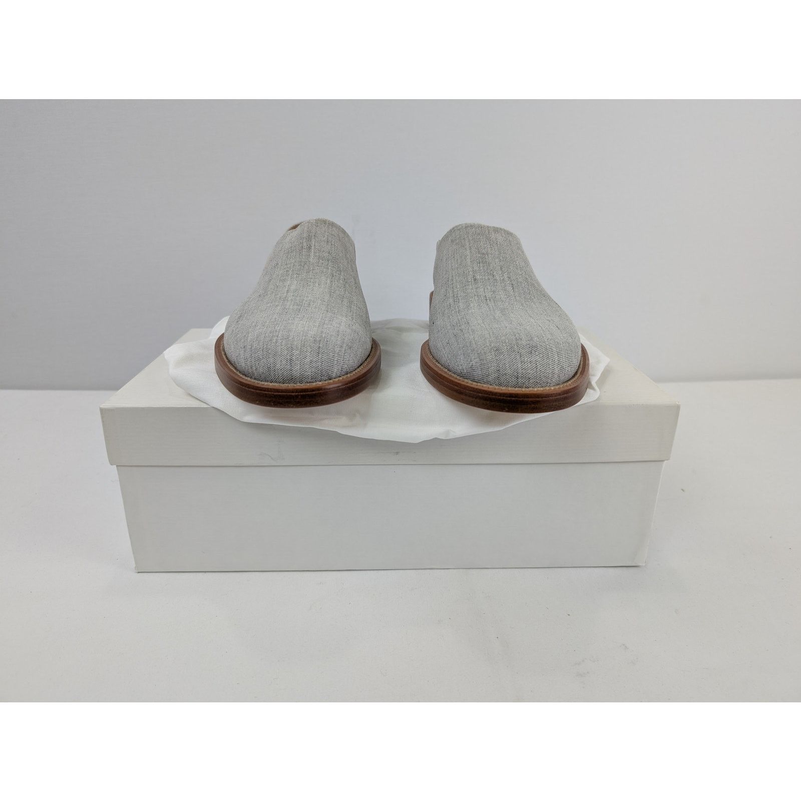 Maison Margiela o1rshd1 Laceless Canvas Derby Shoe Boots in Grey Size US 8 / EU 41 - 10 Thumbnail