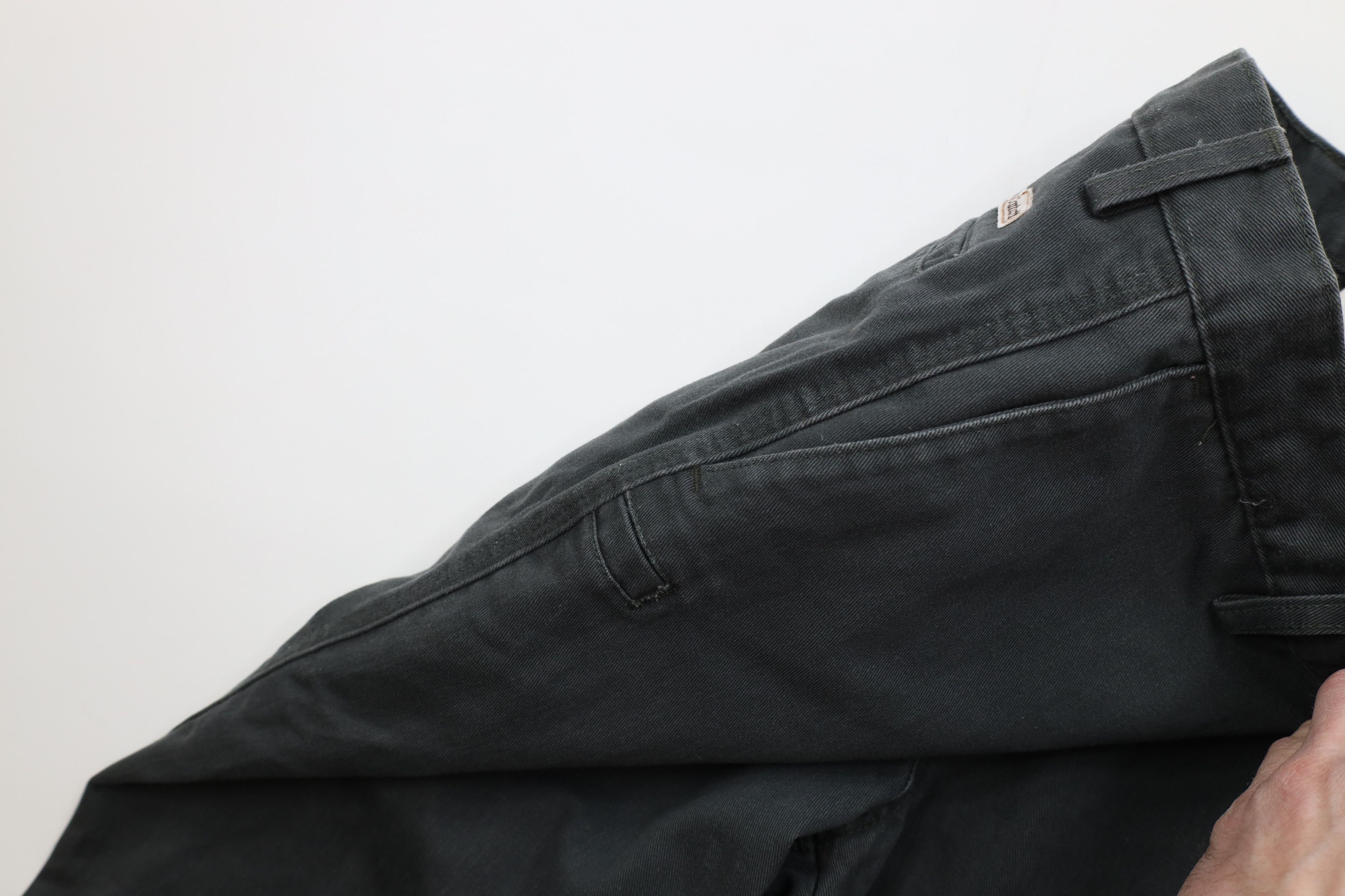 Carhartt Vintage 90s Carhartt Wide Leg Dungaree Pants Green Size US 32 / EU 48 - 7 Thumbnail