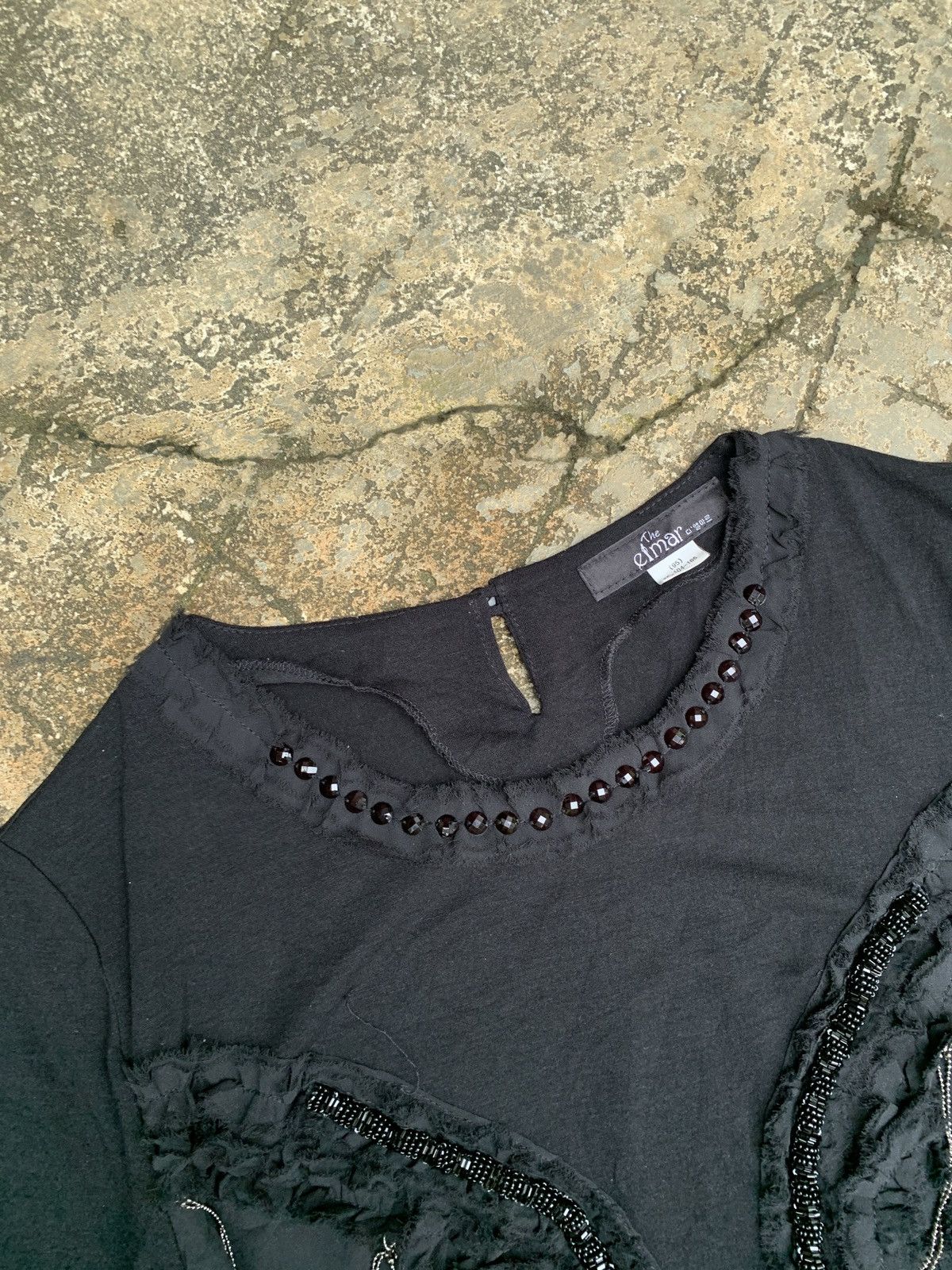 Japanese Brand × Le Grande Bleu (L.G.B.) y2k The Eimar Avant Garde Chain Beady Longsleeve Top Size L / US 10 / IT 46 - 5 Thumbnail
