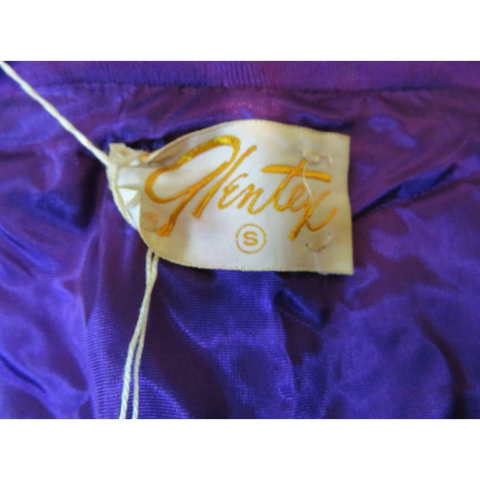 Vintage NOS Glentex Vintage Shirt Small Purple Yellow stripe LSU Tigers union made Size S / US 4 / IT 40 - 8 Thumbnail