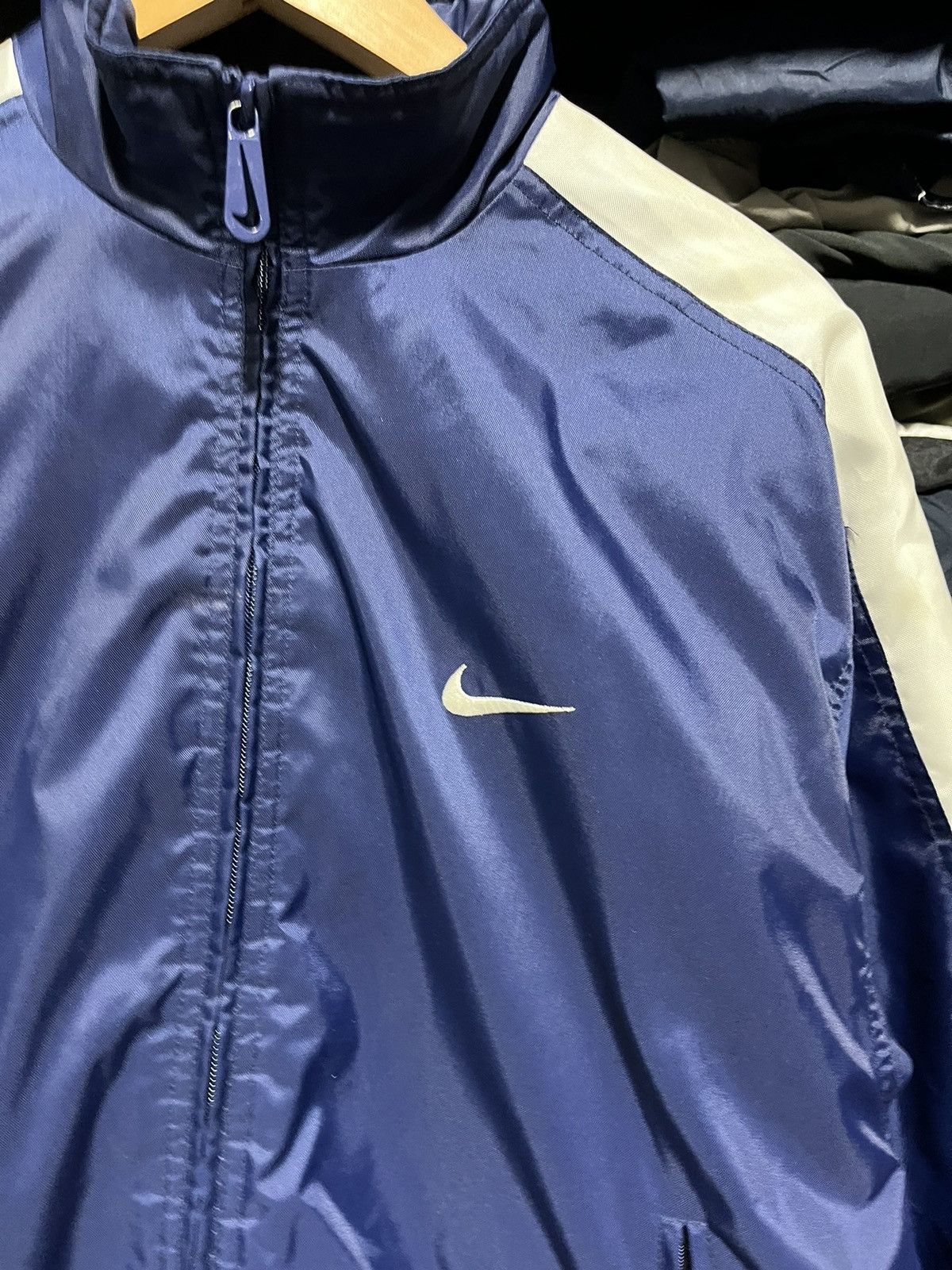 Nike × Vintage Crazy Vintage 90s Nike Swoosh Essential Zip-Up Windbreaker Size US M / EU 48-50 / 2 - 4 Thumbnail
