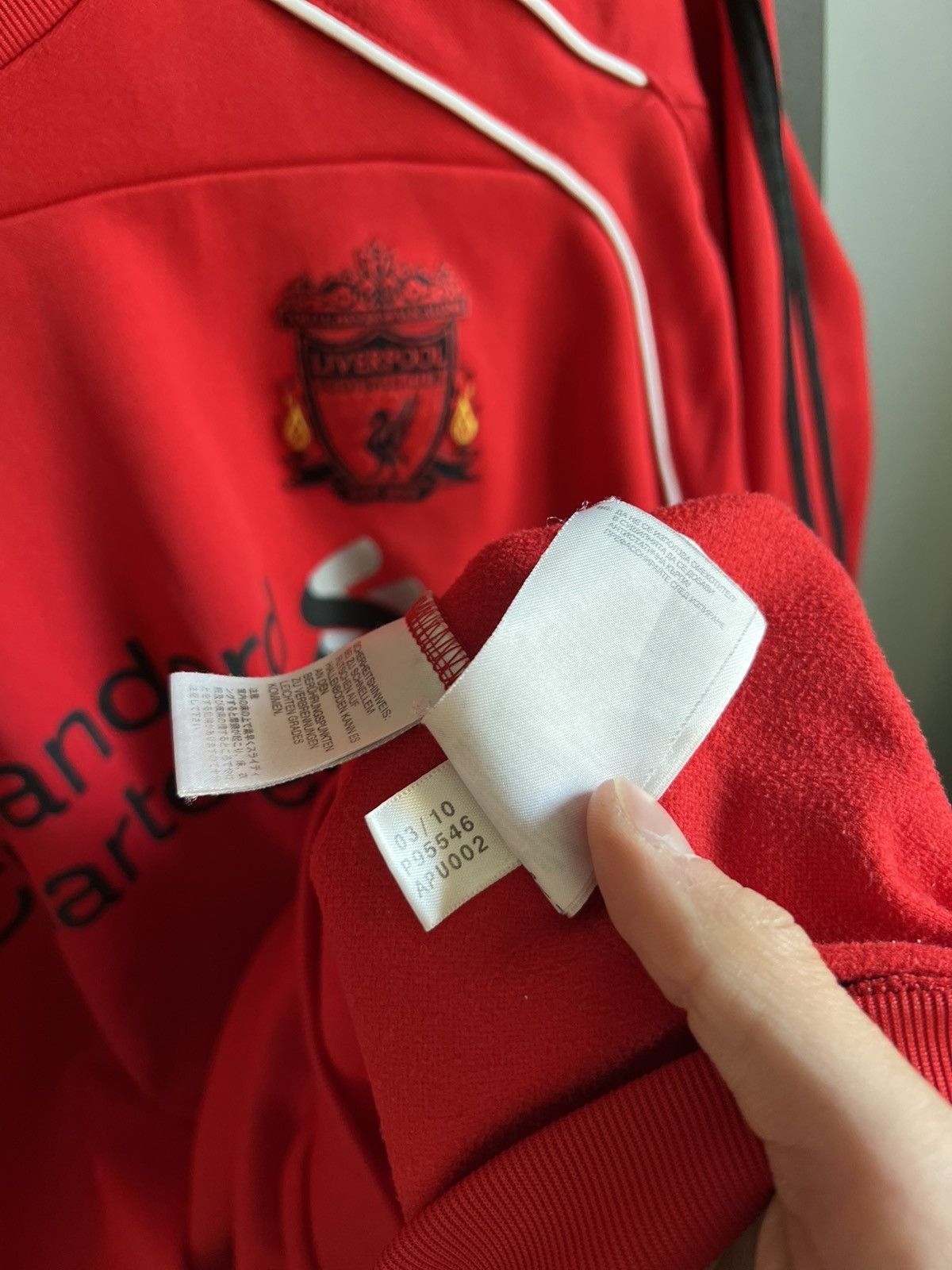 Adidas × Vintage Vintage Adidas Liverpool 2010-11 Soccer Sweatshirt Size US L / EU 52-54 / 3 - 8 Thumbnail