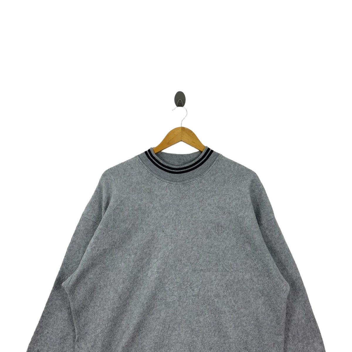 Vintage Vintage LEYTON HOUSE Racing Plain Design Fleece Long Sleeve Size L / US 10 / IT 46 - 4 Thumbnail