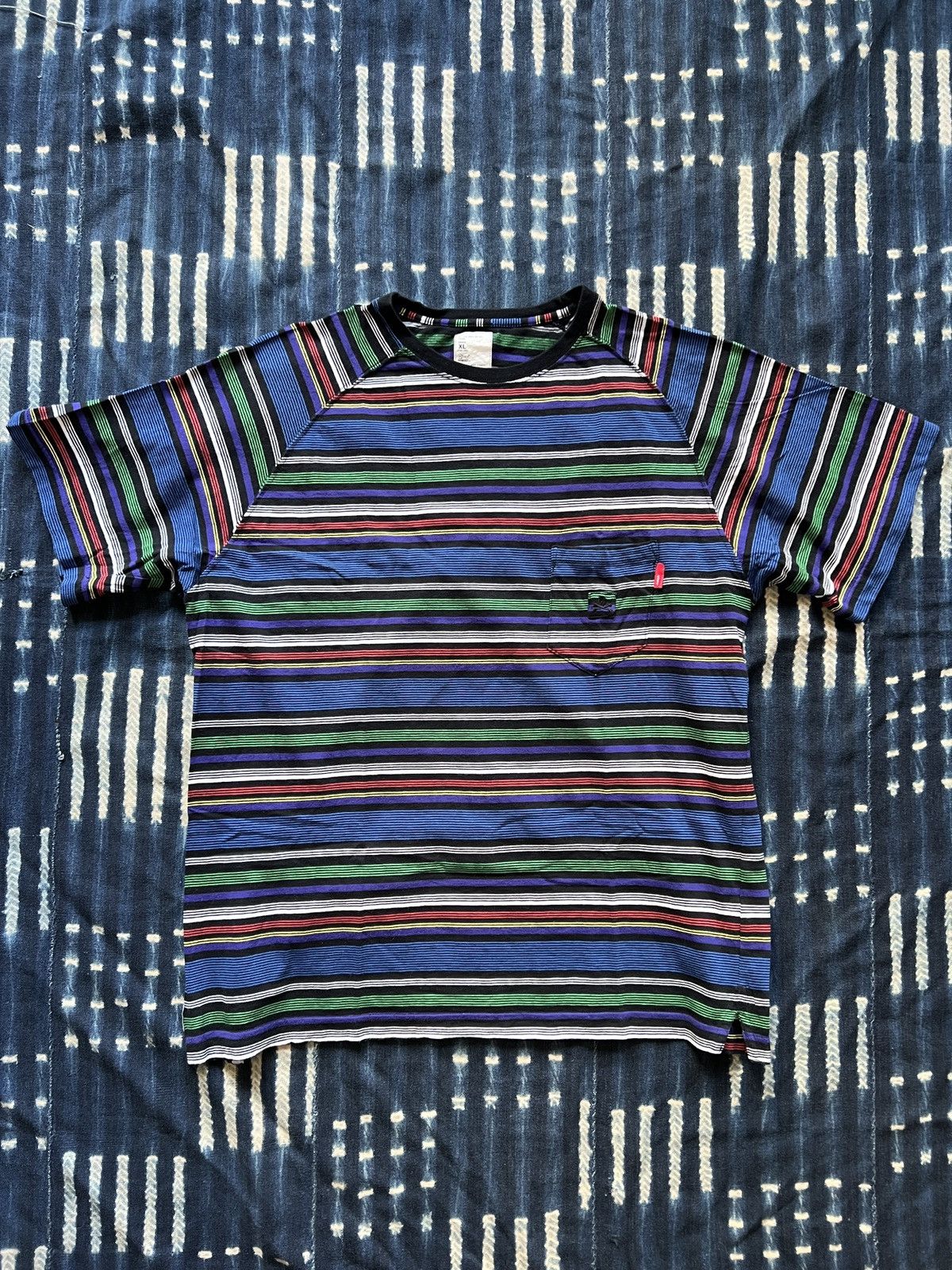 Wtaps Wtaps Stripe Pocket Tee 2004 Size US XL / EU 56 / 4 - 1 Thumbnail