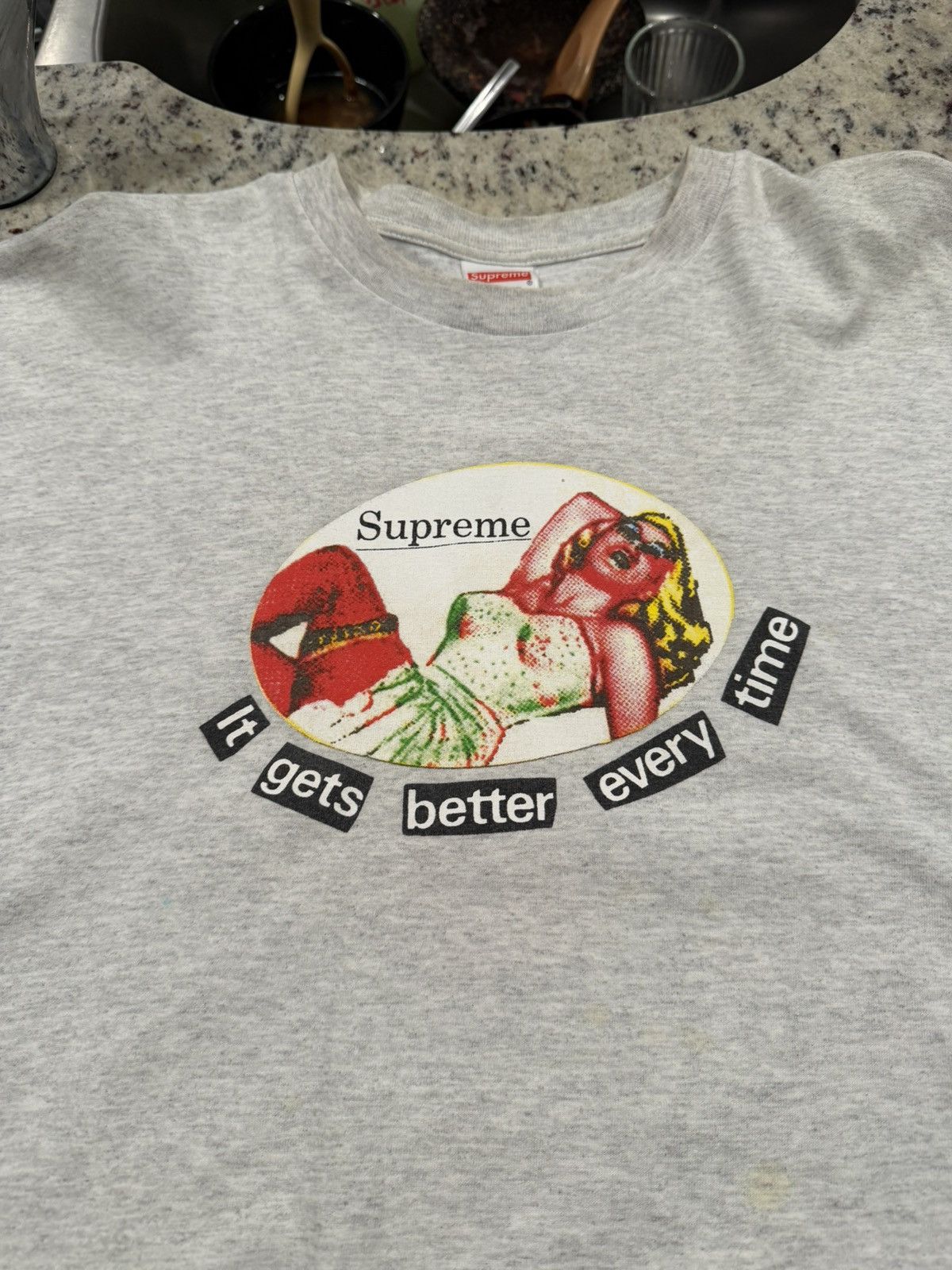 Supreme Supreme "it gets better every time" T shirt Size US XL / EU 56 / 4 - 2 Thumbnail