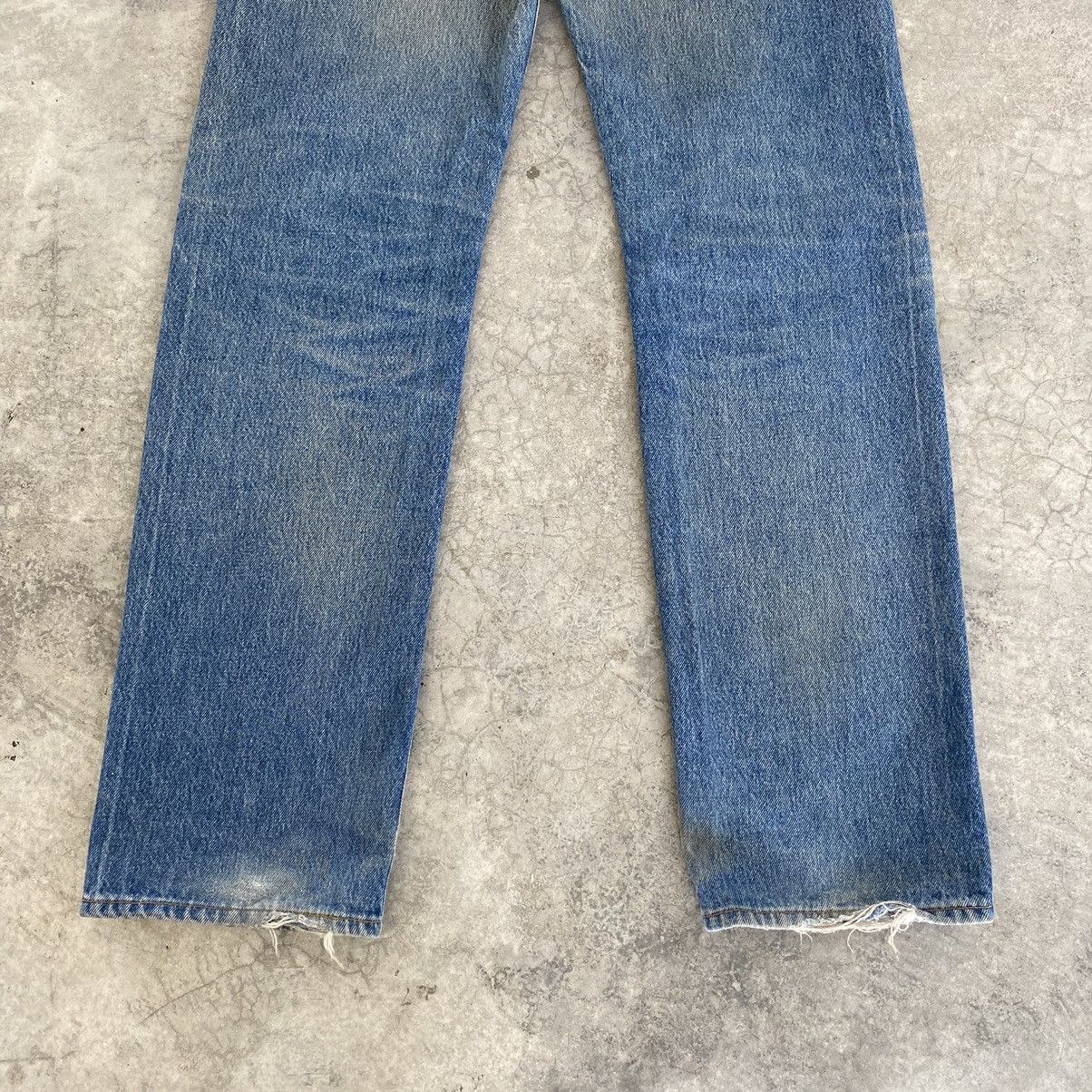 Levi's Vintage 90’s Levis 501 Faded Rusty Blue Jeans Size US 32 / EU 48 - 19 Thumbnail