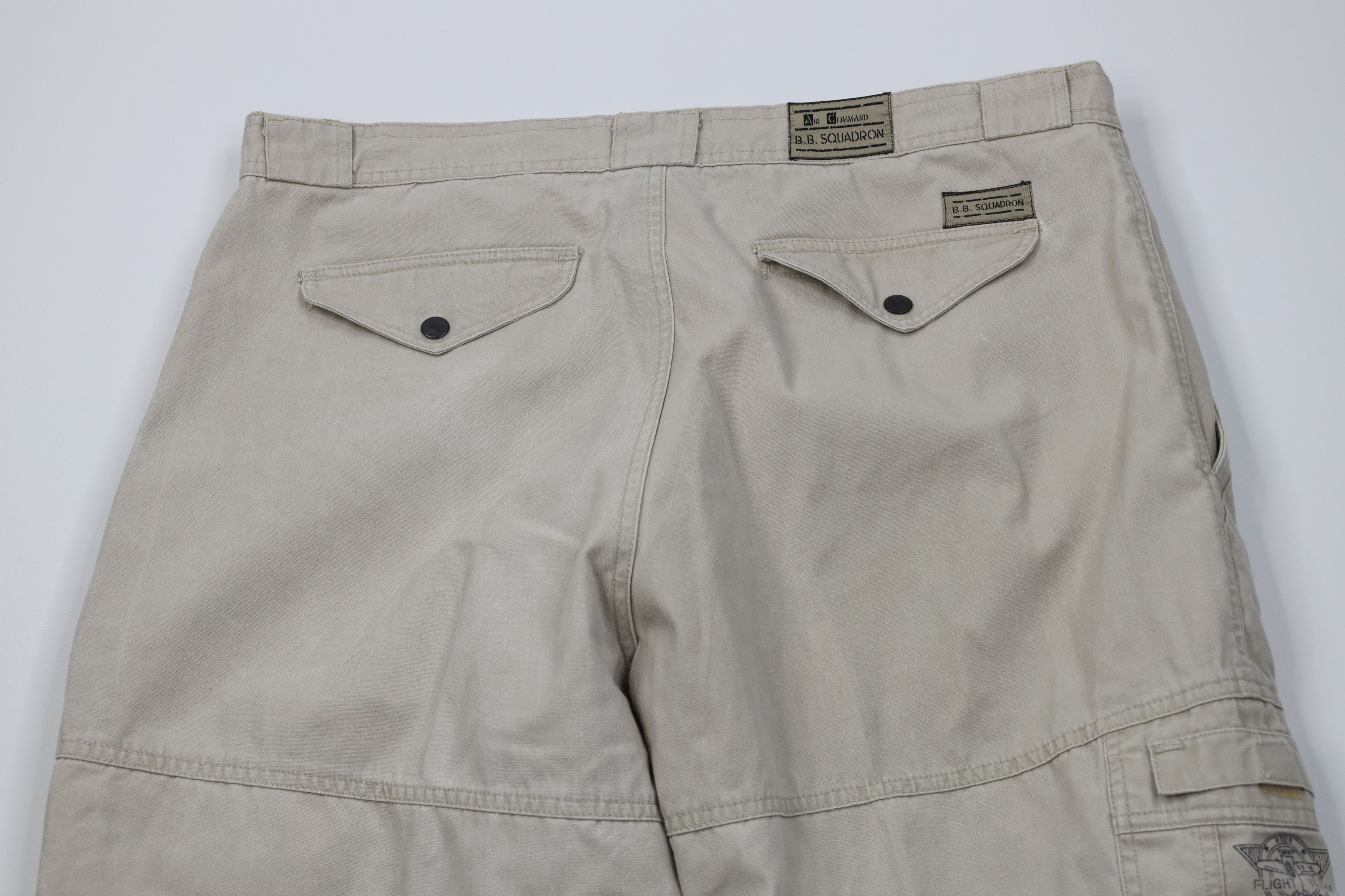 Vintage Vintge 90s Streetwear Stonewash Baggy Canvas Cargo Pants Size US 38 / EU 54 - 13 Thumbnail