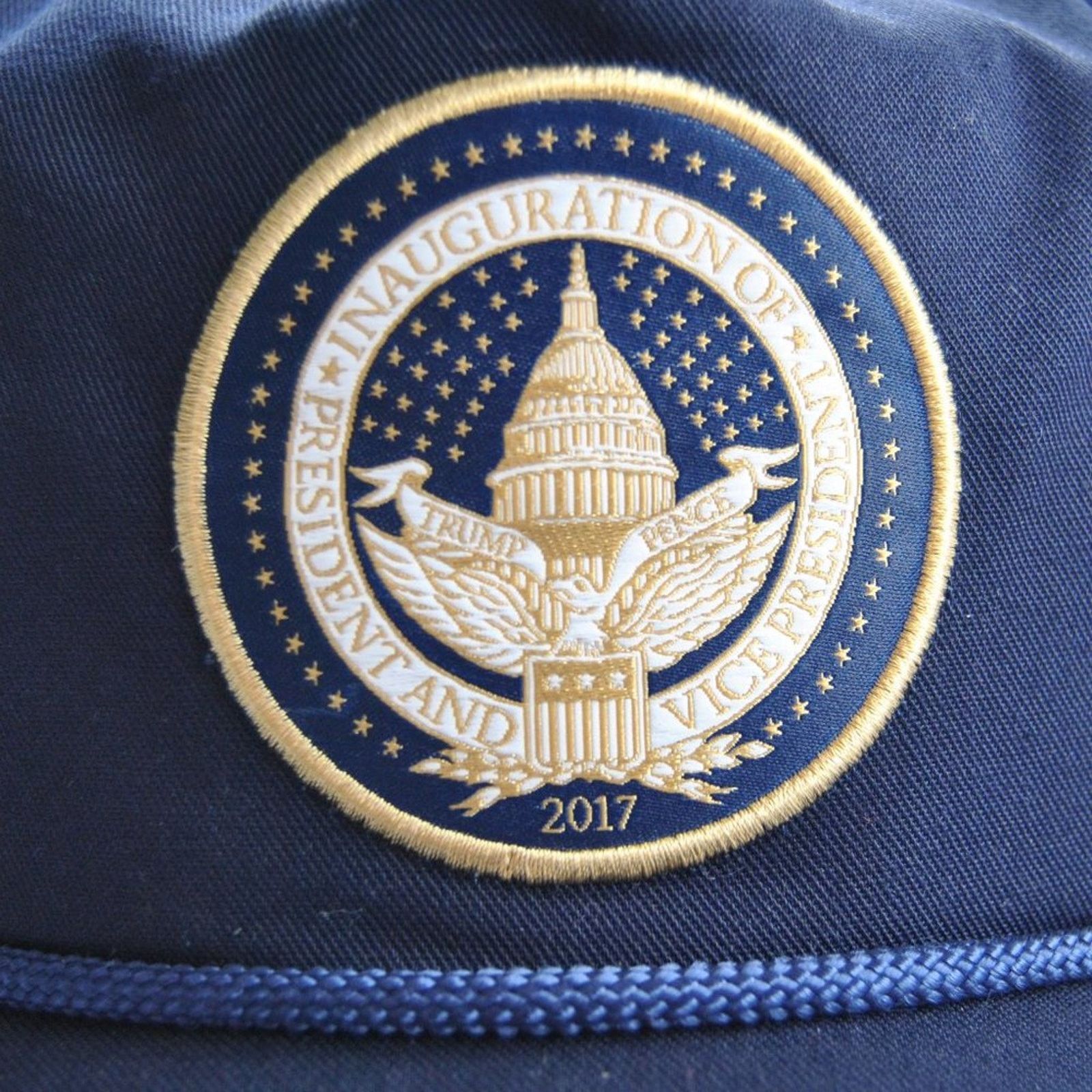 Other Trump Inauguration 2017 Navy Blue Snap Back Hat Size ONE SIZE - 2 Thumbnail