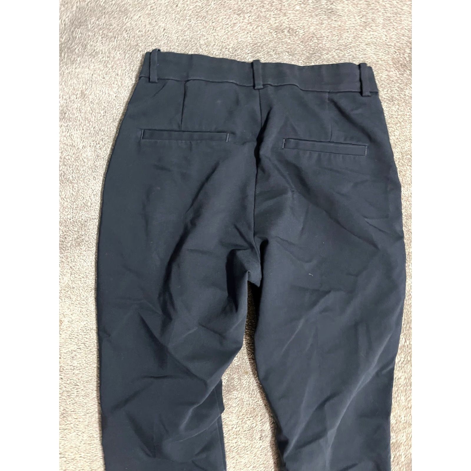 H&M H&M Pants Women 8 Navy Chino Skinny Pocket Cotton Blend Regular Rise 29 Inseam Womens Size 30" / US 8 / IT 44 - 3 Thumbnail
