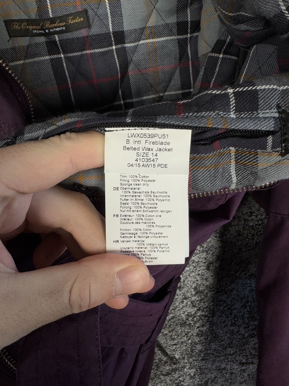 Barbour Women’s Barbour International Fireblade Belted Wax Jacket Size L / US 10 / IT 46 - 10 Thumbnail