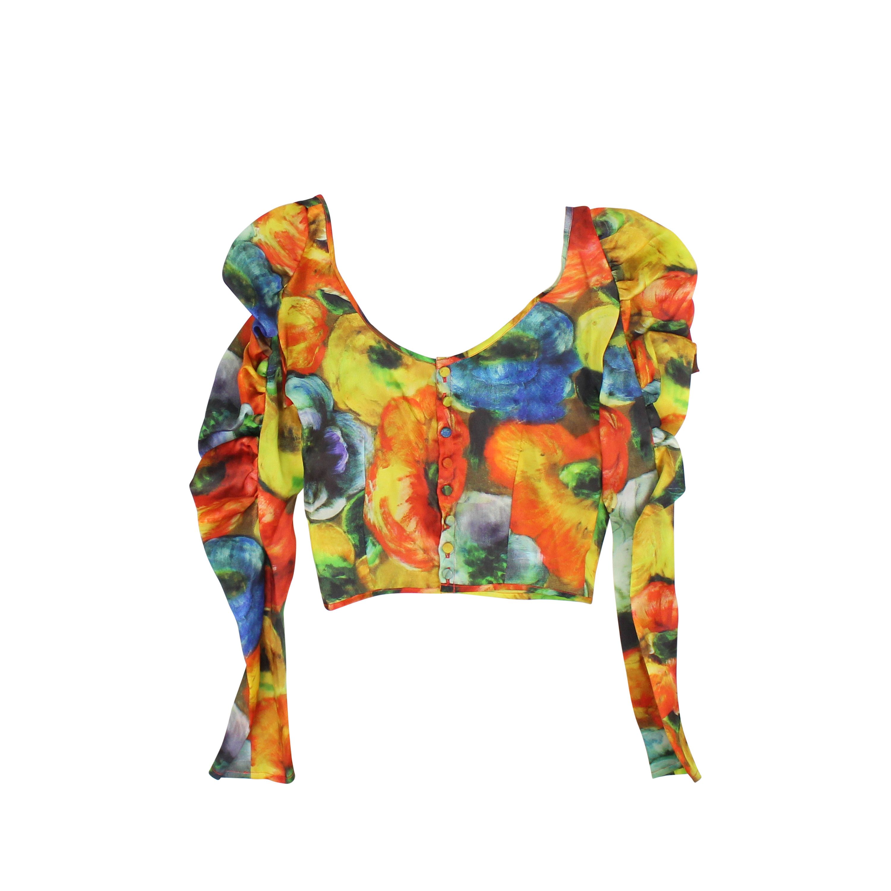 image of Gauntlett Cheng Poppy Lady Cropped Top Size Xs, Women's