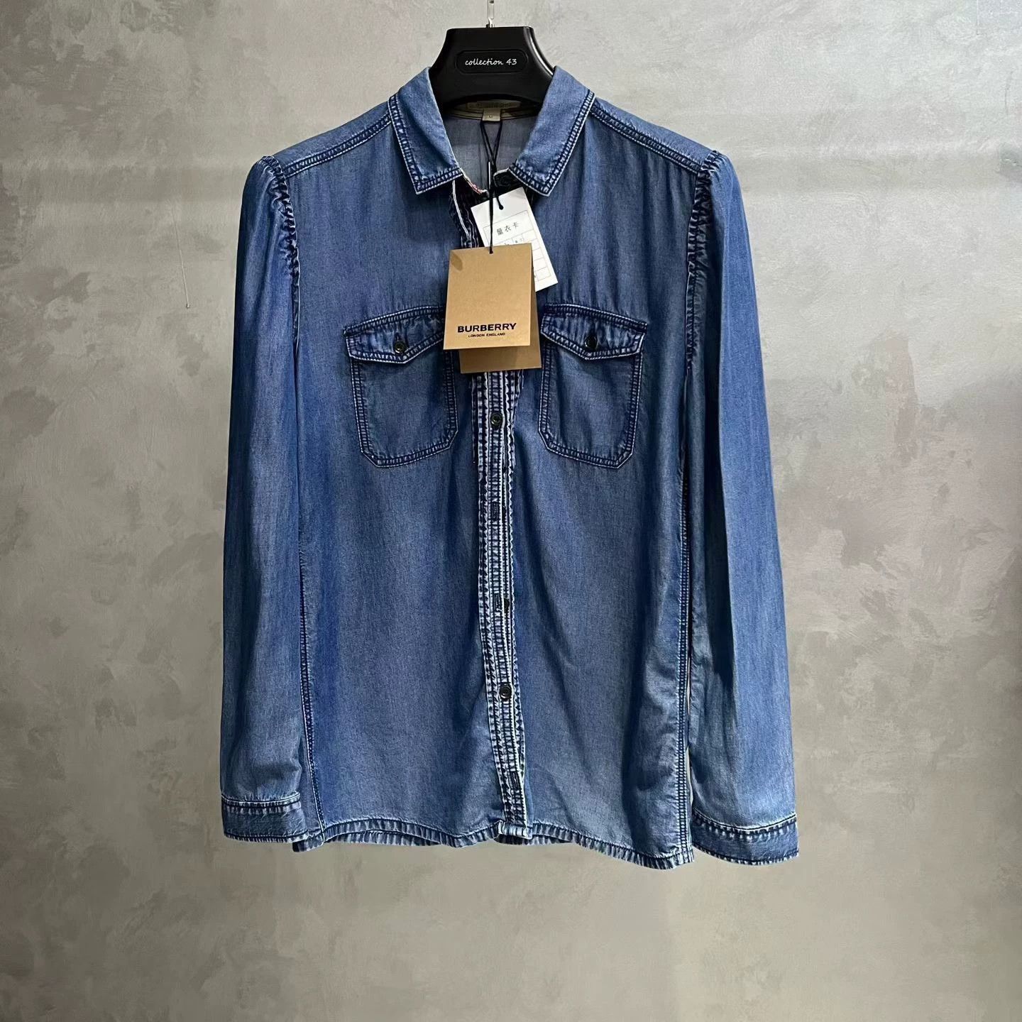 Burberry burberry blue casual long sleeve shirt Size US M / EU 48-50 / 2 - 1 Thumbnail