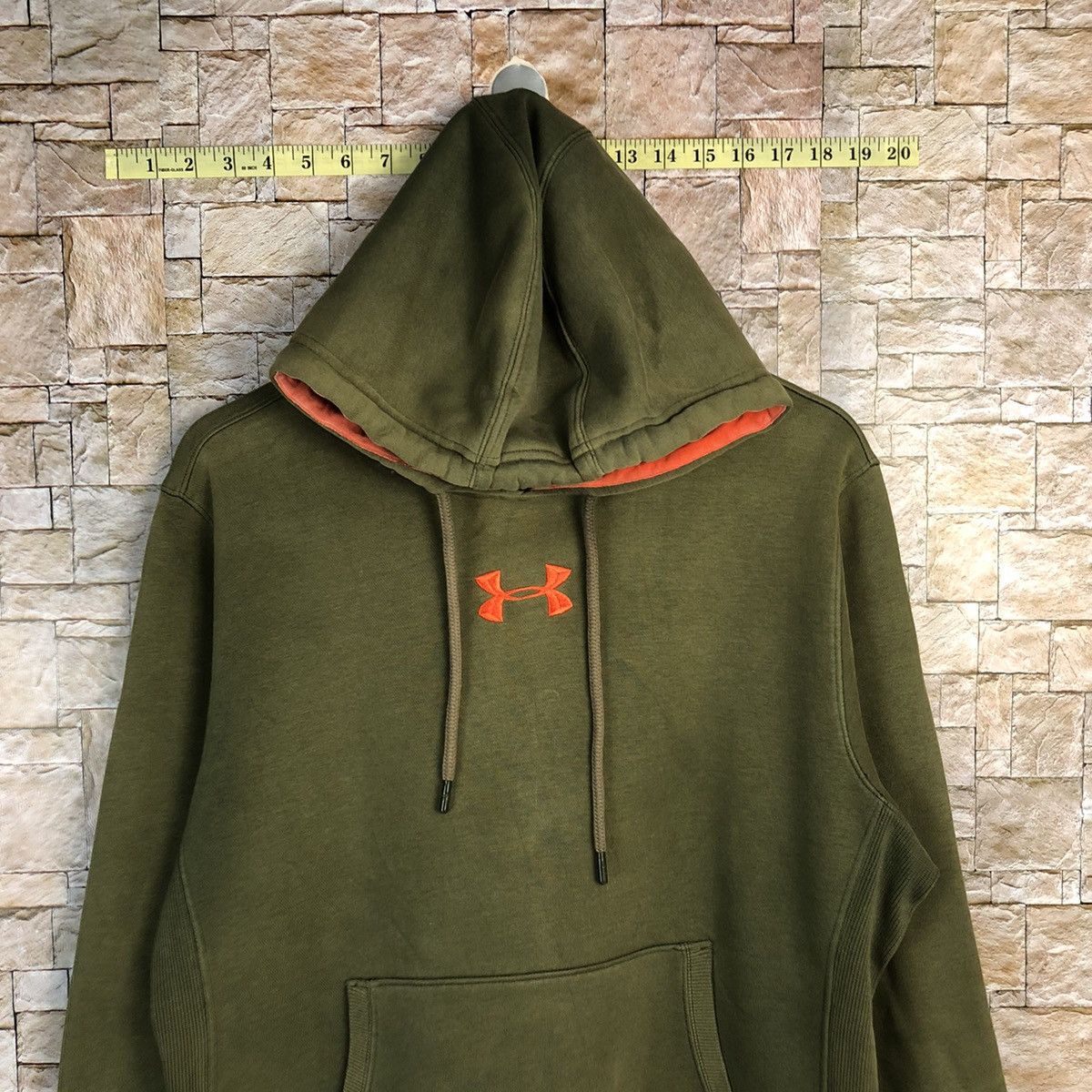 Under Armour × Vintage Under Armour Green Hoodie #A291 Size US L / EU 52-54 / 3 - 2 Thumbnail