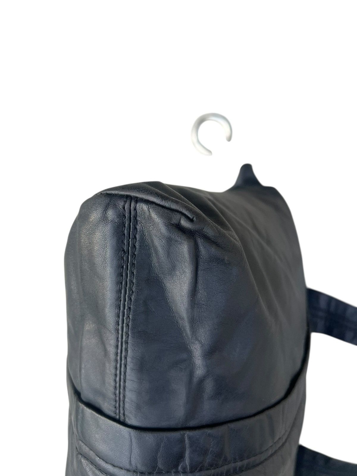 Leather Vintage 90s Martine Sitbon Distressed Patina Leather Bag Size ONE SIZE - 17 Thumbnail