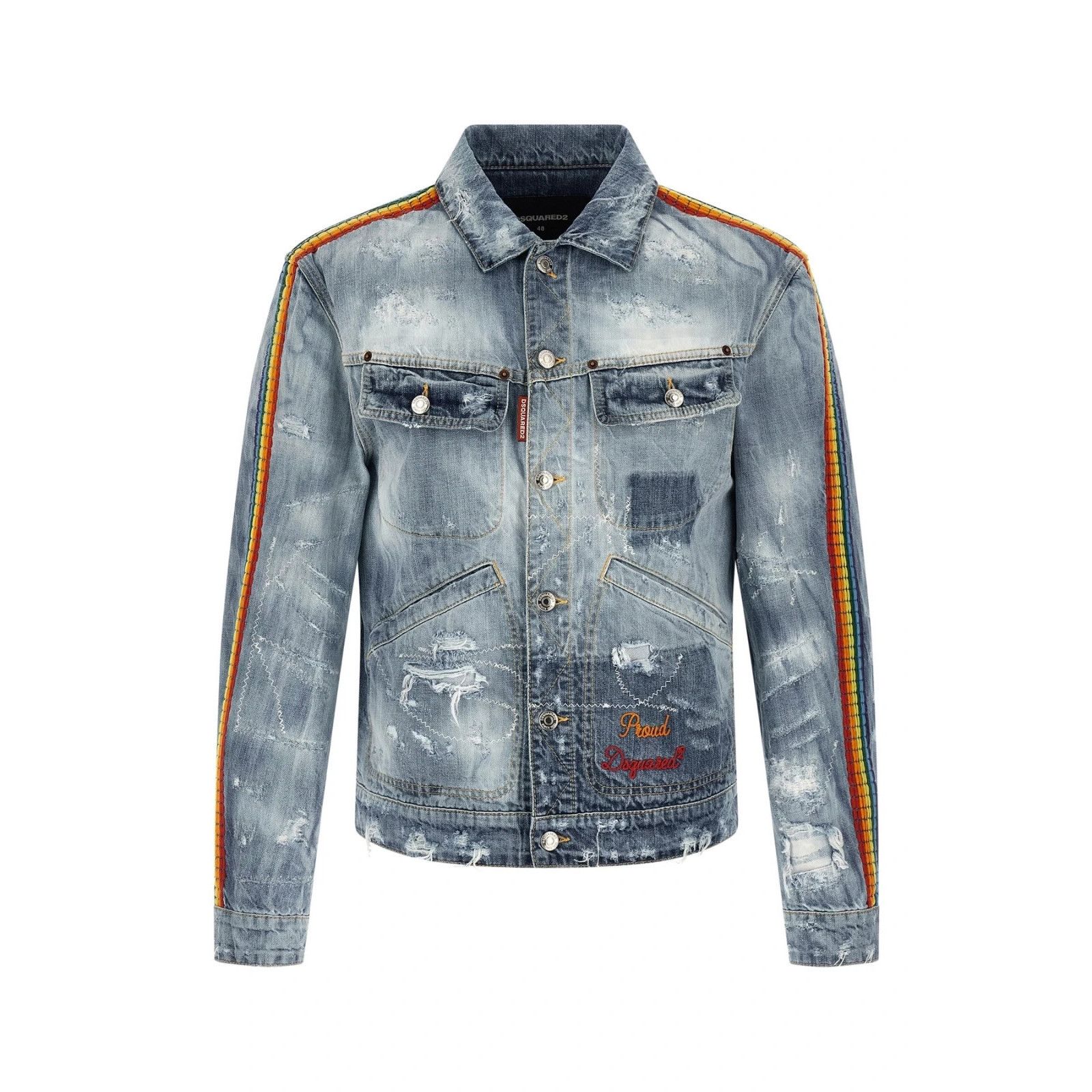 Dsquared2 DSQUARED2 La Jean Blue Denim Jacket New & Authentic (Men's s Size US M / EU 48-50 / 2 - 1 Thumbnail