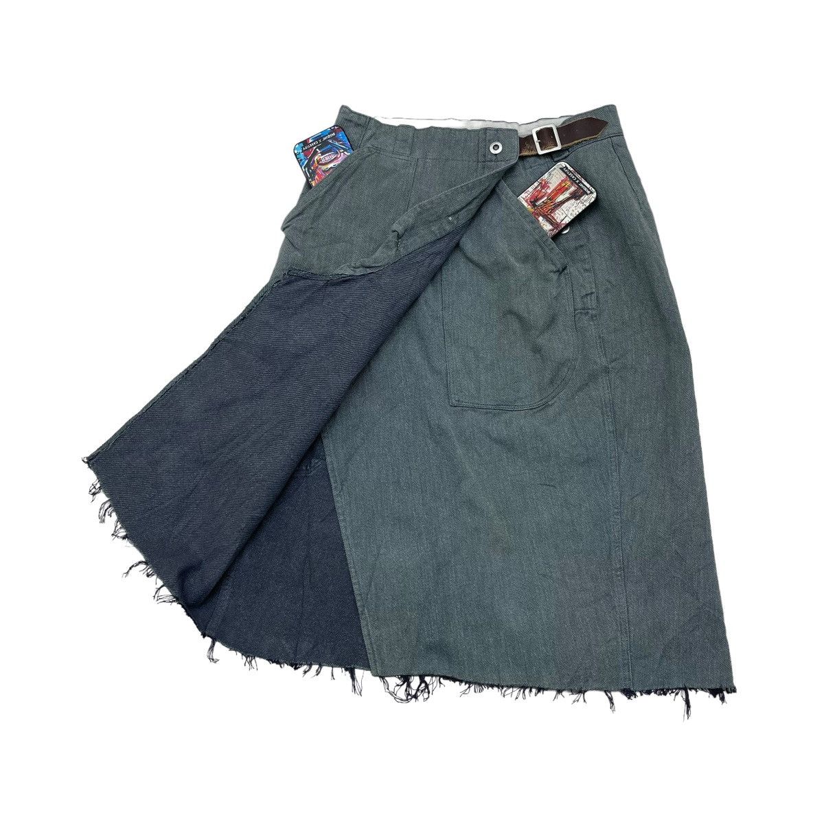 CIVARIZE Rare ROE Made In Japan Unisex Denim Skirt Size 32" / US 10 / IT 46 - 5 Thumbnail