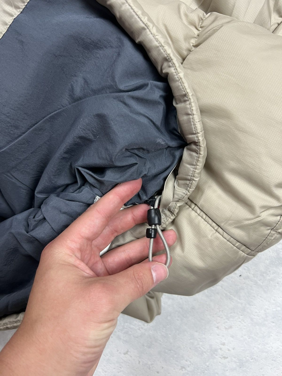 Nike 90s Nike Swoosh Vintage Y2K Oversized Hooded Puffer Jacket Size US XL / EU 56 / 4 - 10 Thumbnail