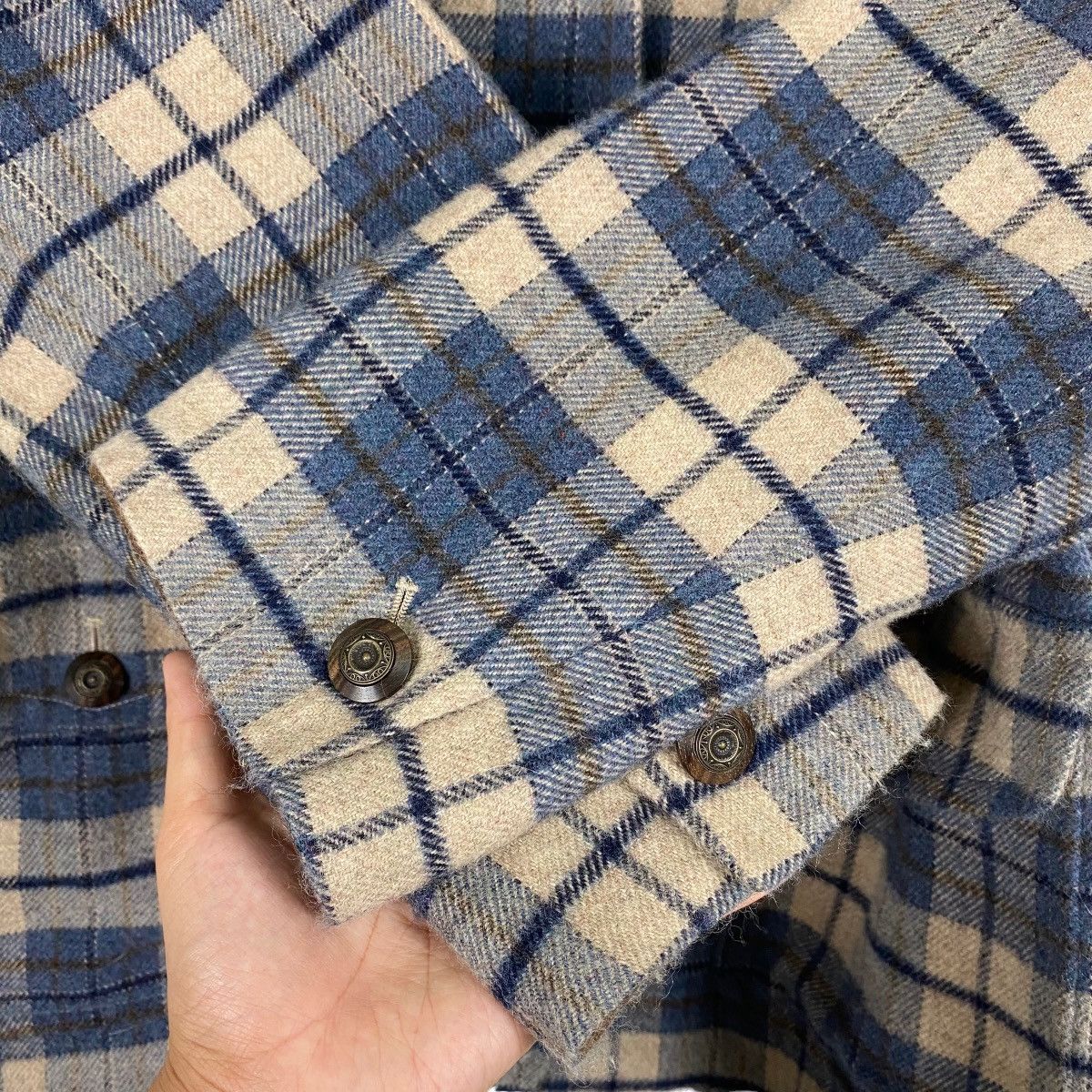 Japanese Brand J.MAC WOOLEN PLAID COAT JACKET Size US L / EU 52-54 / 3 - 7 Thumbnail