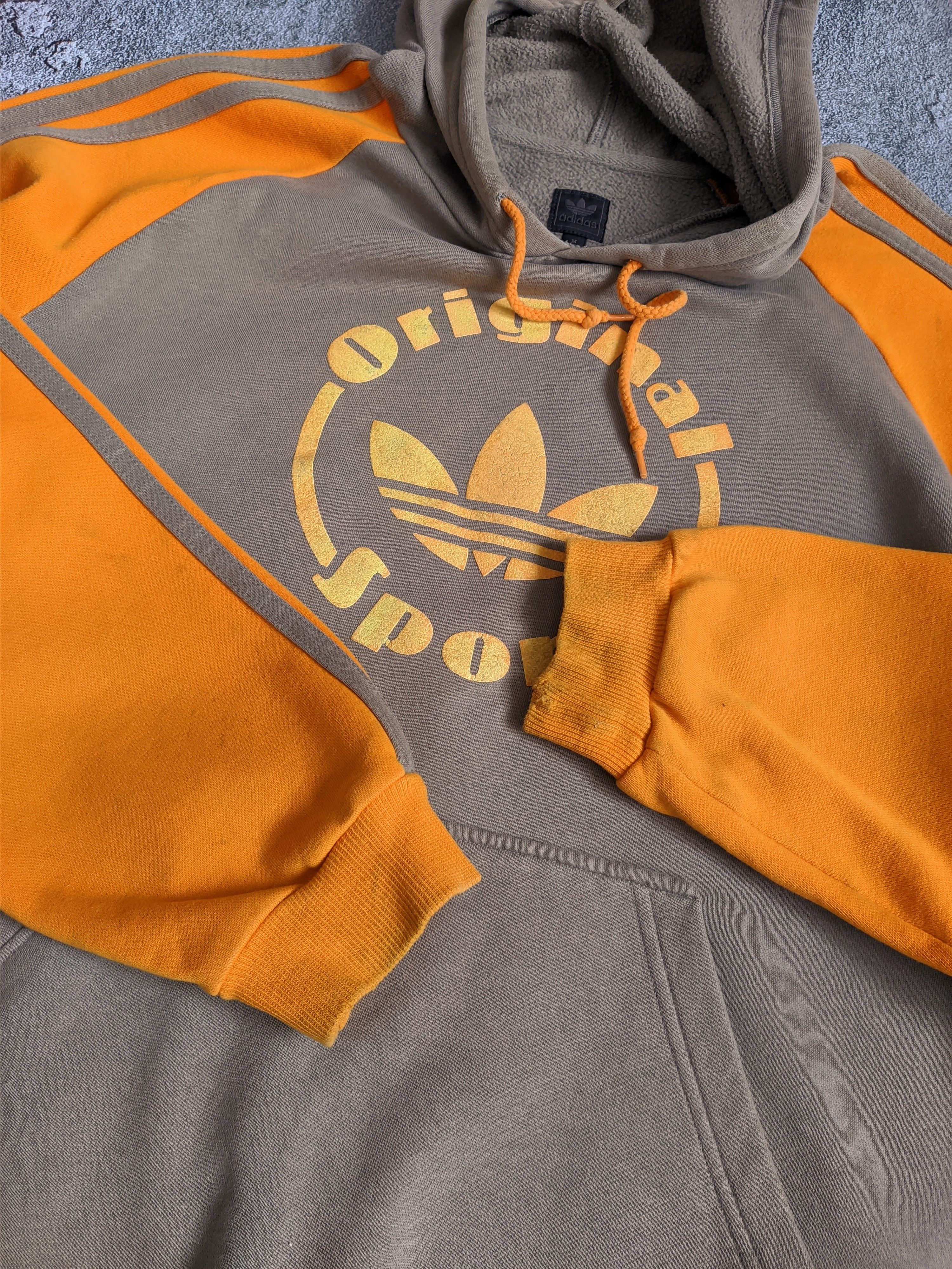 Adidas Vintage adidas hoodie brown 90s striped y2k Size US M / EU 48-50 / 2 - 4 Thumbnail