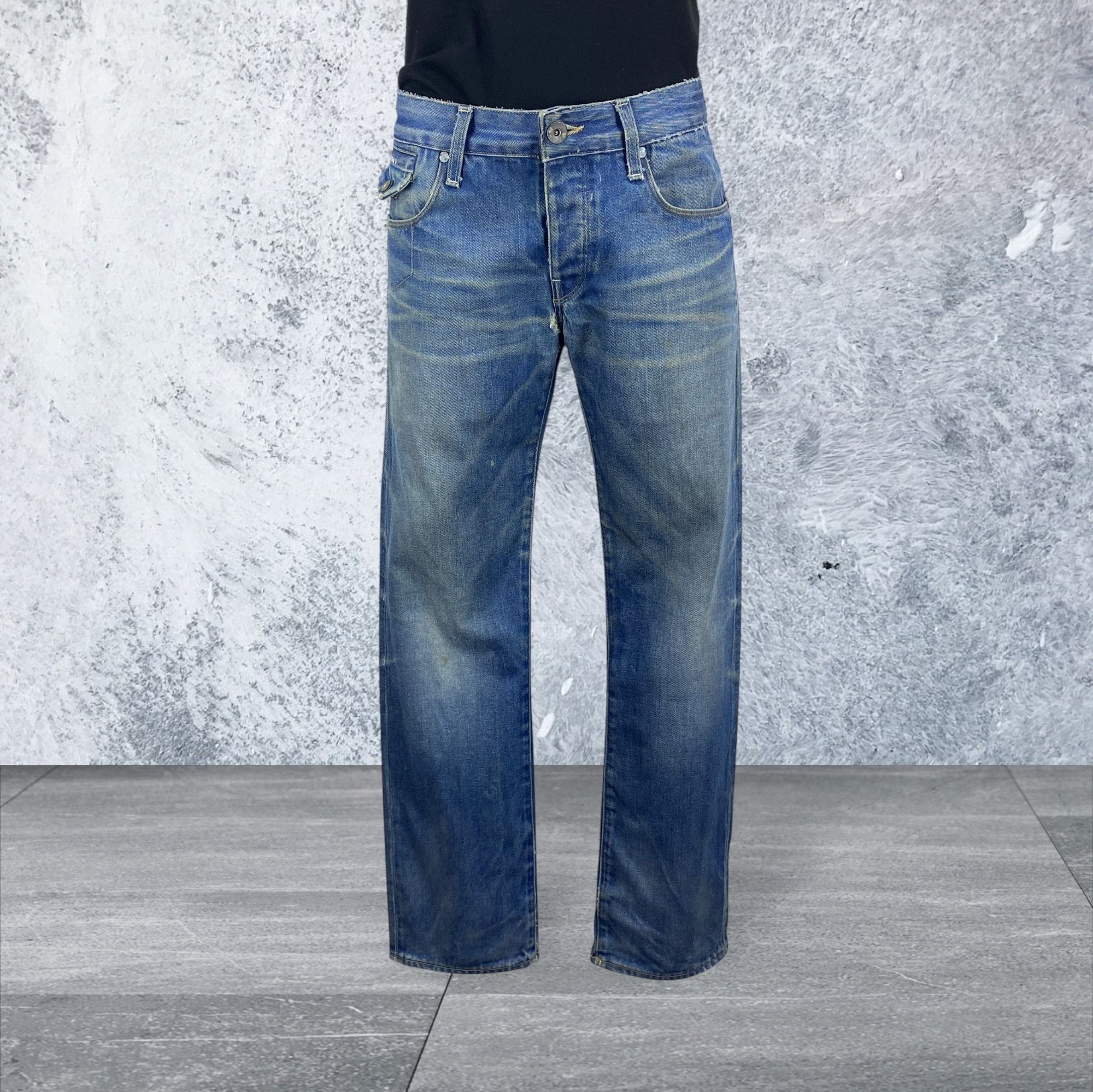 G-Star GStar Raw Jeans Knee Distressed Jeans Pants Size US 30 / EU 46 - 2 Thumbnail