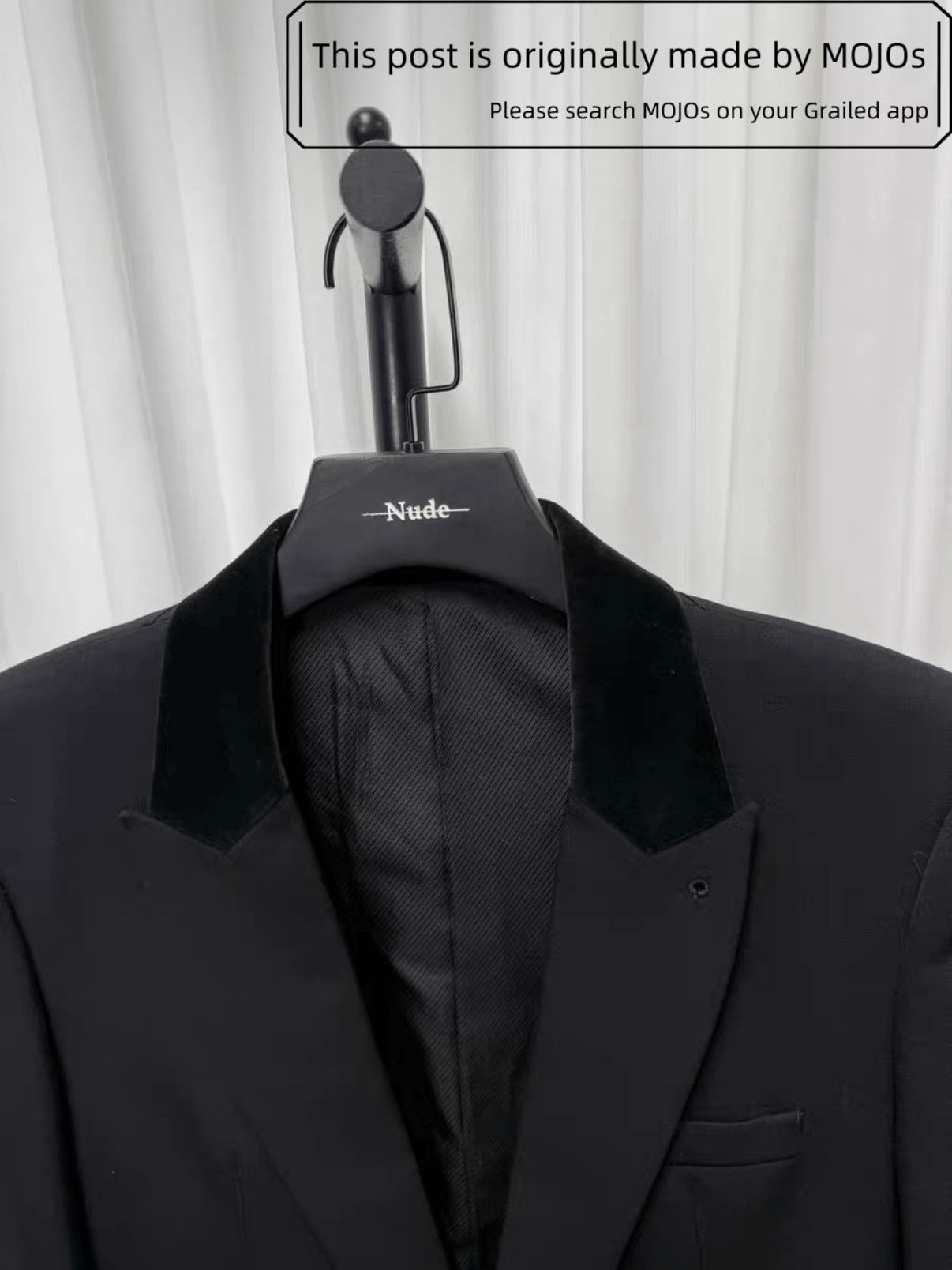 Number (N)ine Sz 4 Number Nine 06AW Noir Velvet Stitch Coat mojos061626 Size US XL / EU 56 / 4 - 6 Thumbnail