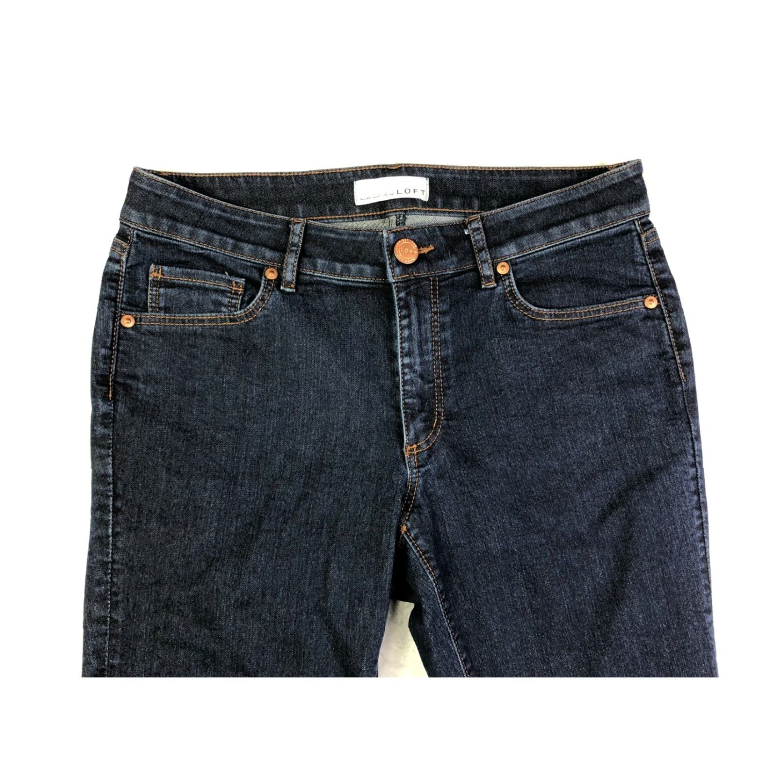Loft Loft Jeans Cuvy Straight Womens Size 28/6 29x26 Measured Blue Denim Jeans Size 28" / US 6 / IT 42 - 3 Thumbnail