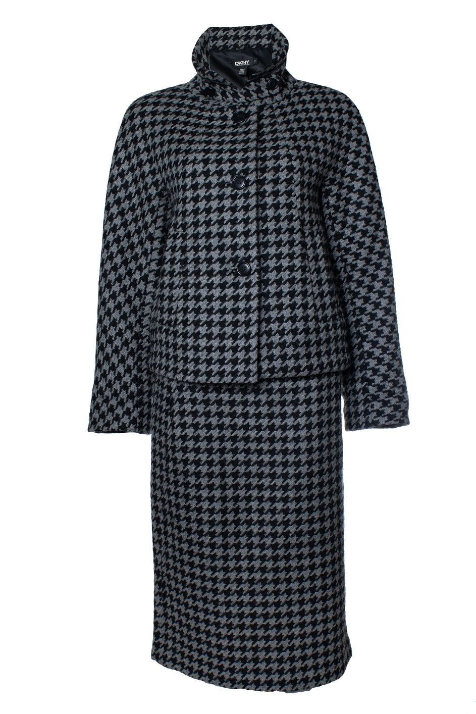 DKNY DKNY, pied de poule set in black and grey Size S / US 4 / IT 40 - 2 Thumbnail