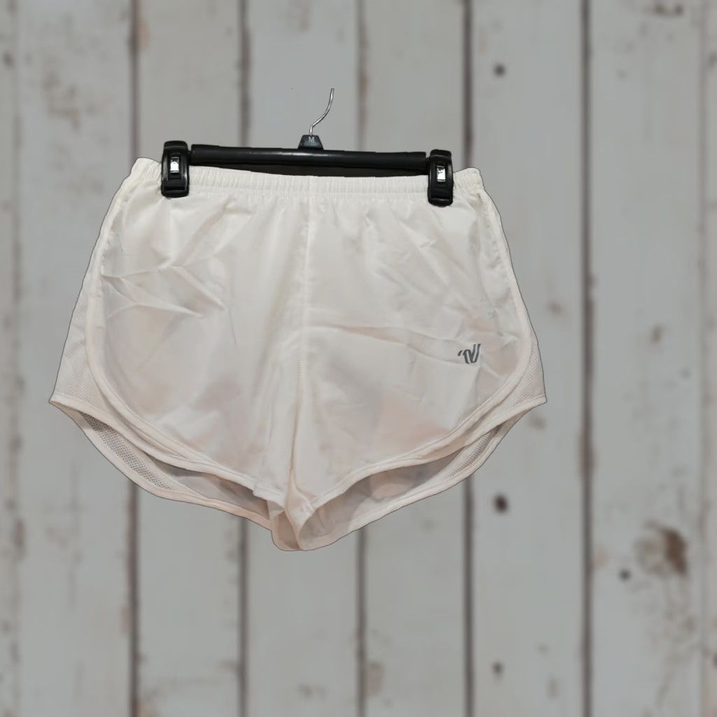ESPIRIT NEW Varsity Spirit Shorts Womens M White Built In Brief Cheerleading Dance Short Size 32" / US 10 / IT 46 - 1 Thumbnail