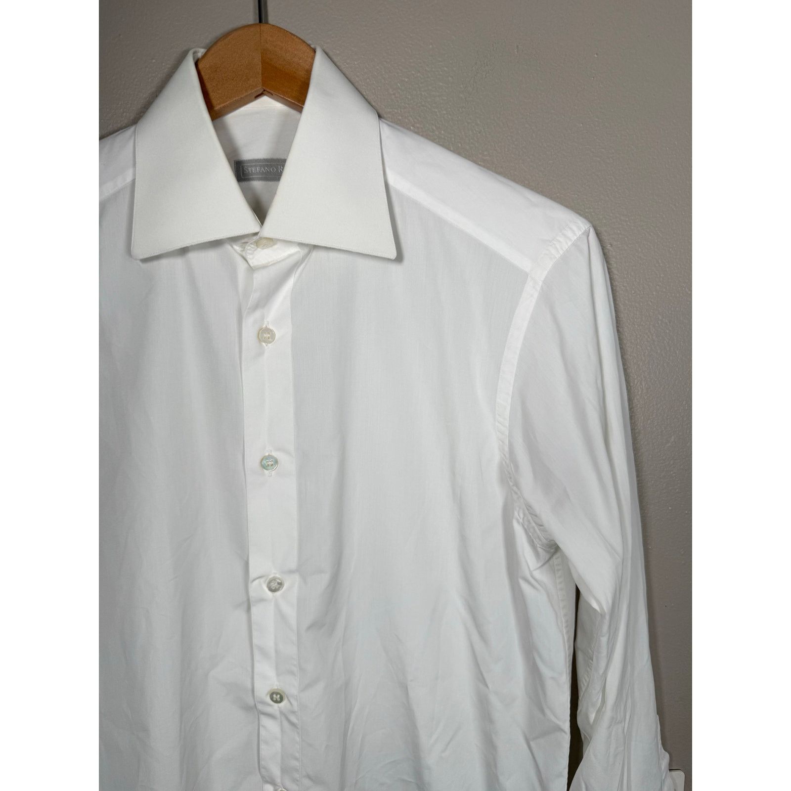 Stefano Ricci Stefano Ricci Classic White Dress Shirt size 37/14.5 Size US S / EU 44-46 / 1 - 5 Thumbnail