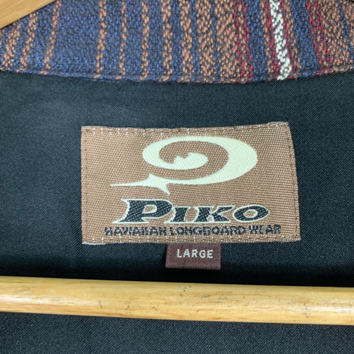 Japanese Brand PIKO Hawaiian Longboard Wear Striped Casual Jacket #1080-C49 Size US L / EU 52-54 / 3 - 15 Thumbnail