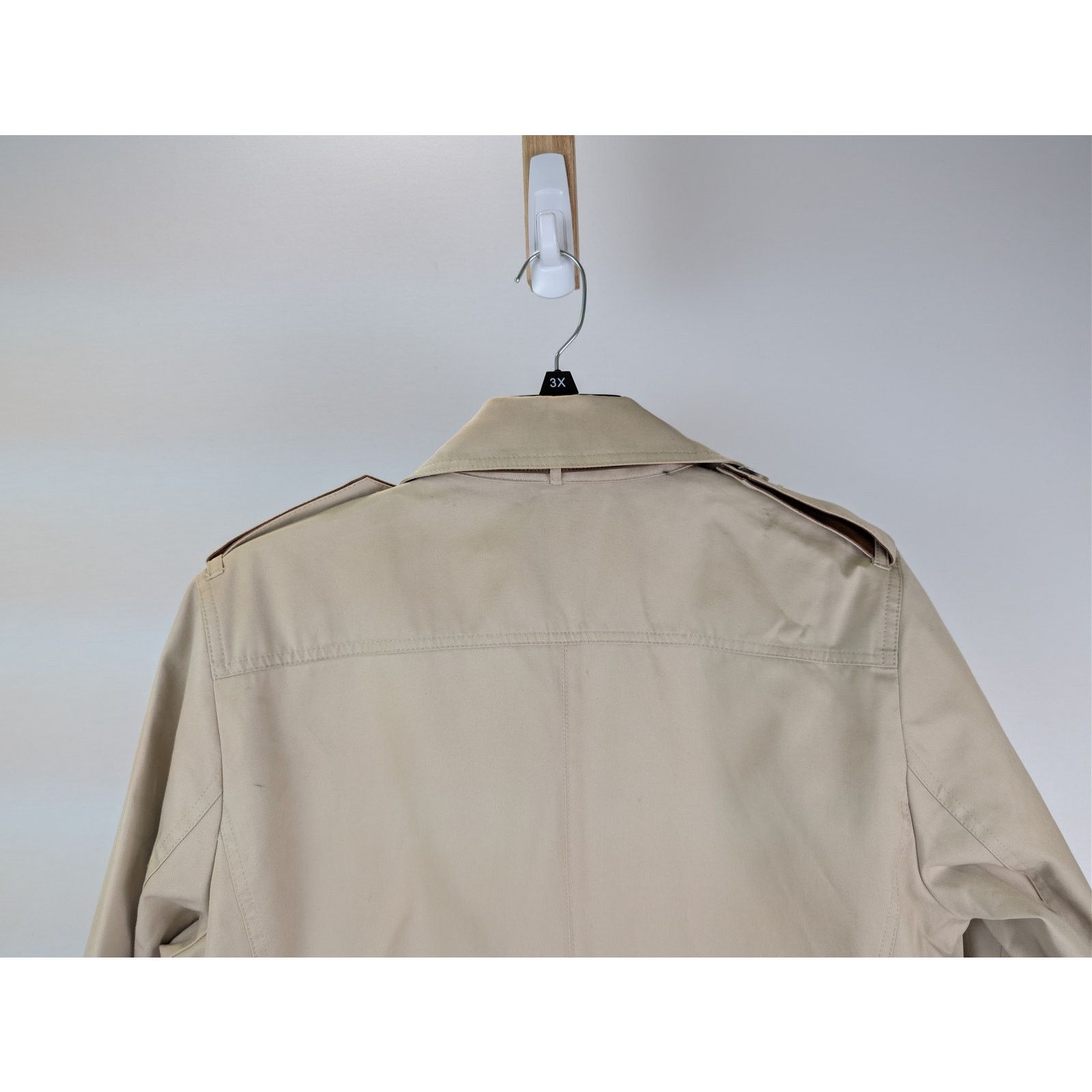Sandro o1rshd1 CC20 double-breasted belted trench coat in beige Size US L / EU 52-54 / 3 - 12 Thumbnail