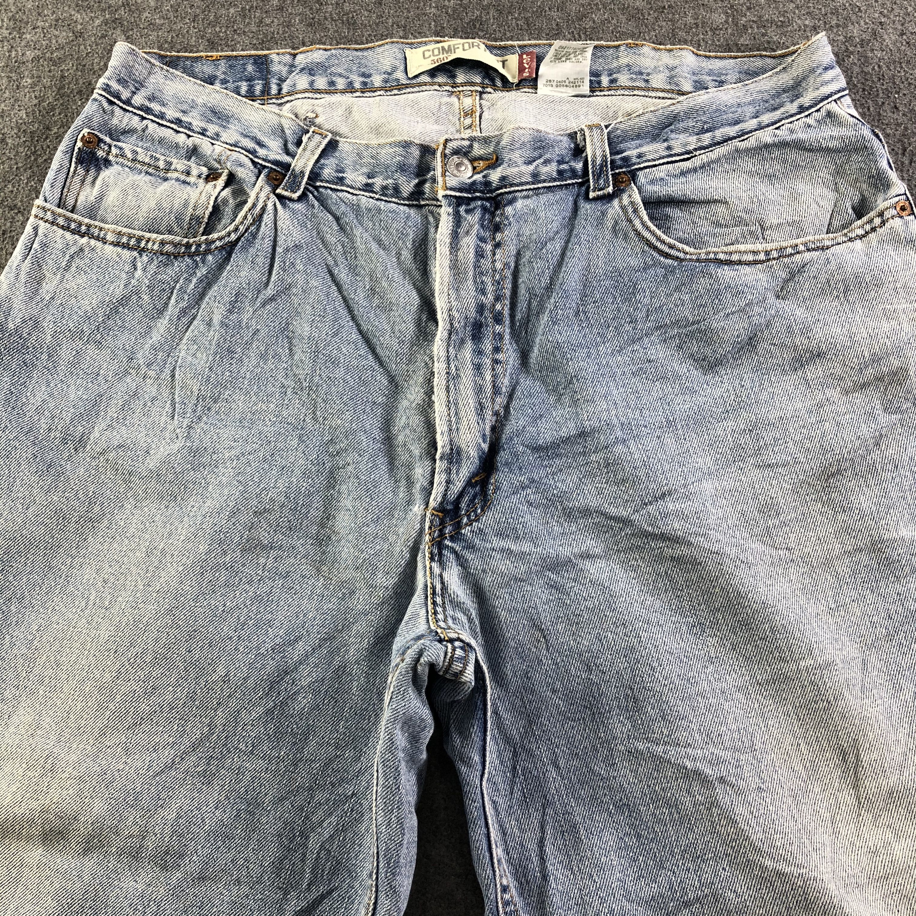 Levi's Vintage Blue Wash Levis 560 Jeans-J3376 Size US 38 / EU 54 - 3 Thumbnail