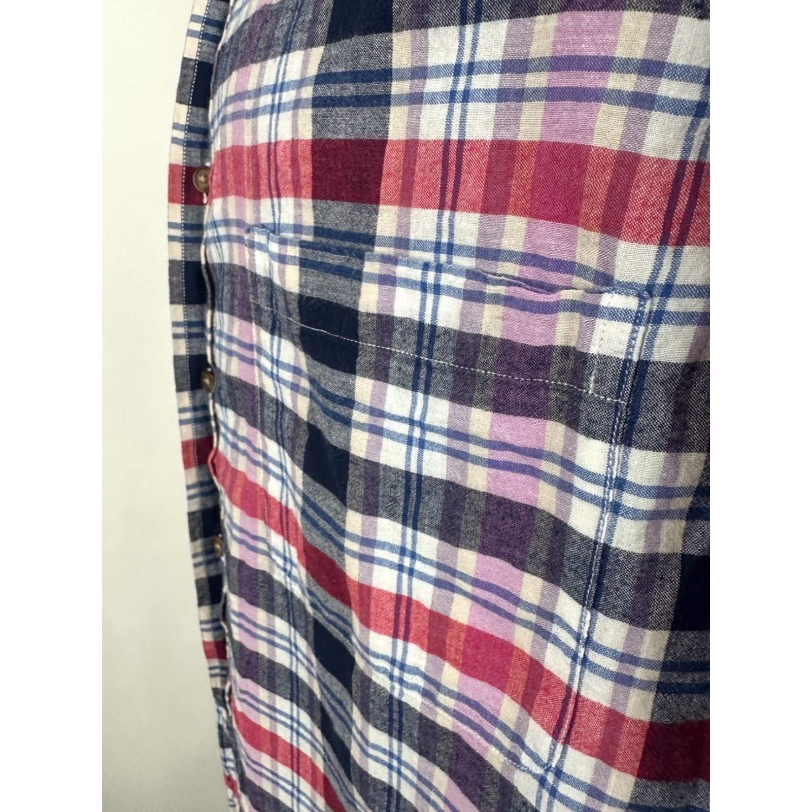 Lands' End Lands End Shirt Men Large Casual Outdoors Plaid Lightweight Cotton Button Down Size US L / EU 52-54 / 3 - 6 Thumbnail