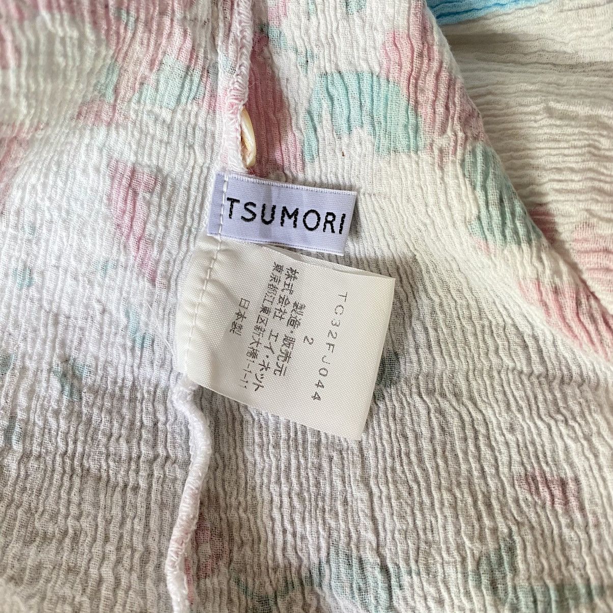 Tsumori Chisato Tsumori Chisato White Floral Print Long Sleeve Blouse Size XS / US 0-2 / IT 36-38 - 12 Thumbnail