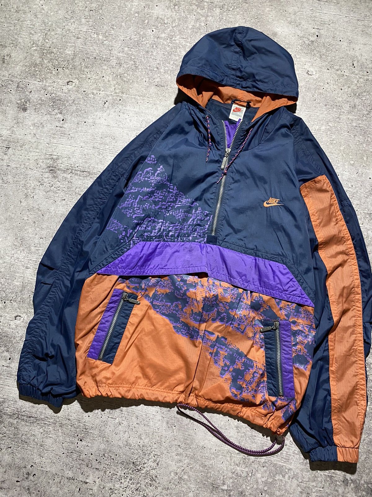Nike × Vintage Nike Vintage Anorak Jacket Size US XL / EU 56 / 4 - 7 Thumbnail