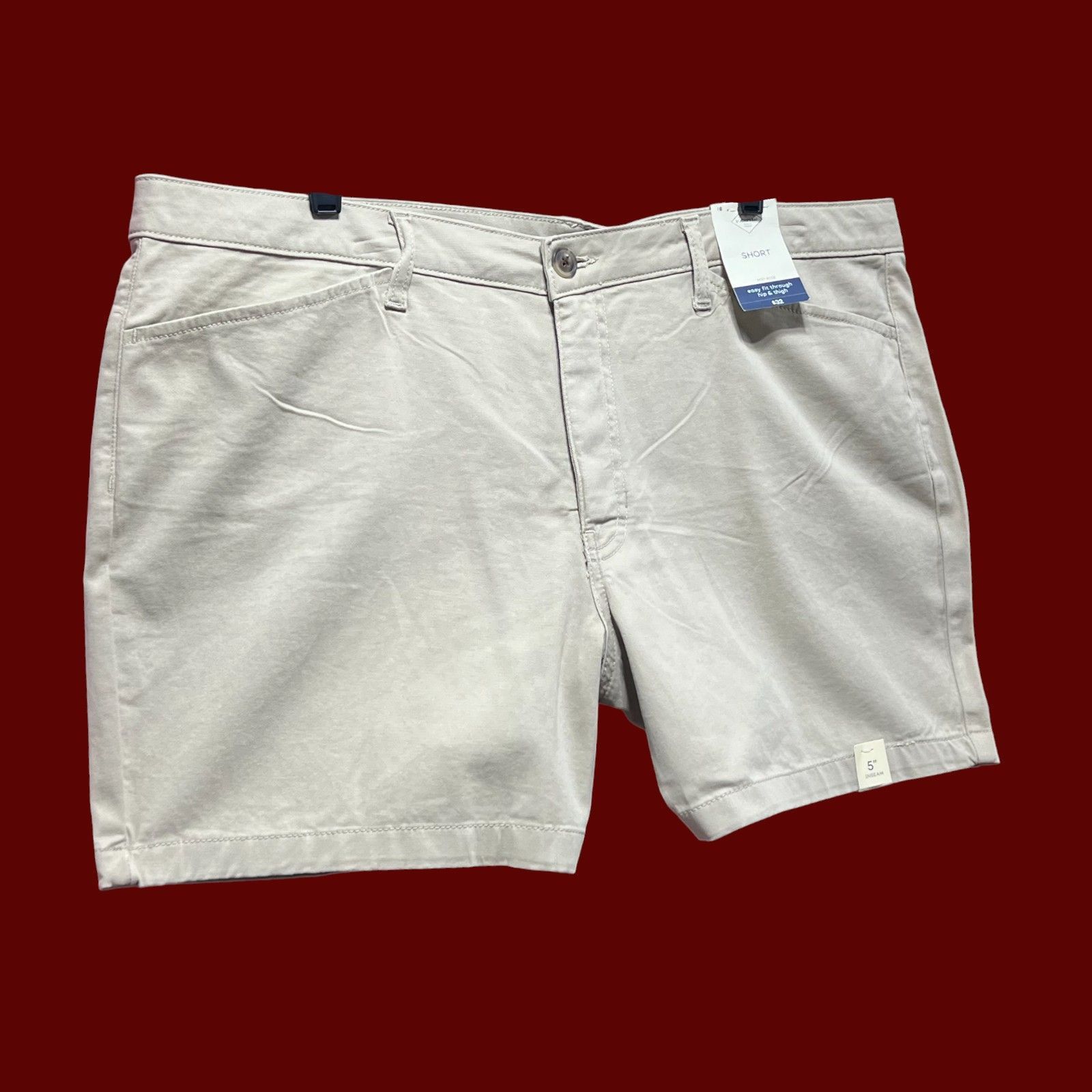 Other St. John's Bay - Women's Mid Rise 5" Inseam Chino Short - Be Size 40" / US 18 - 14 Thumbnail