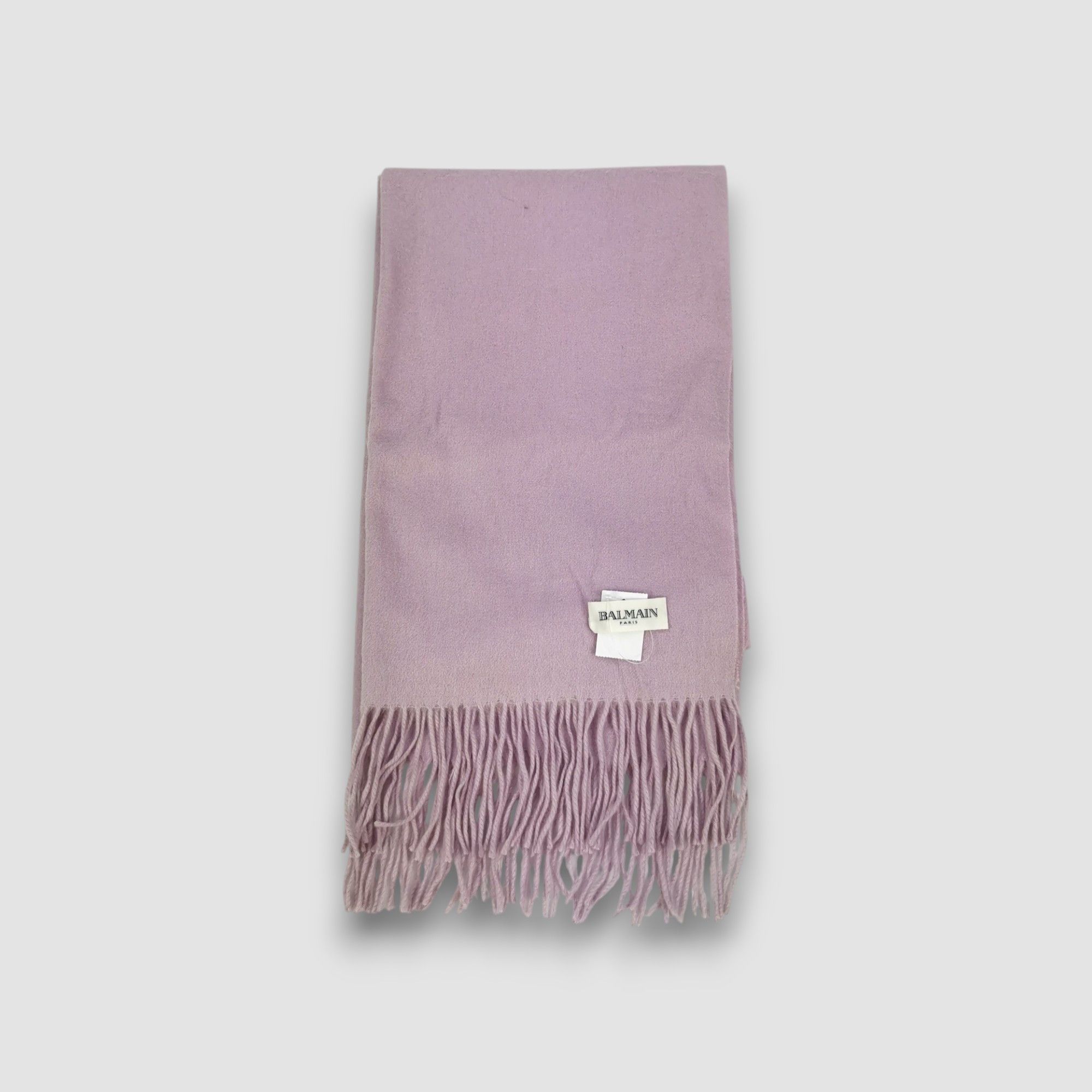 Japanese Brand Vintage Pierre Balmain Scarf Wool Cashmere Muffler Scarves Size ONE SIZE - 2 Thumbnail