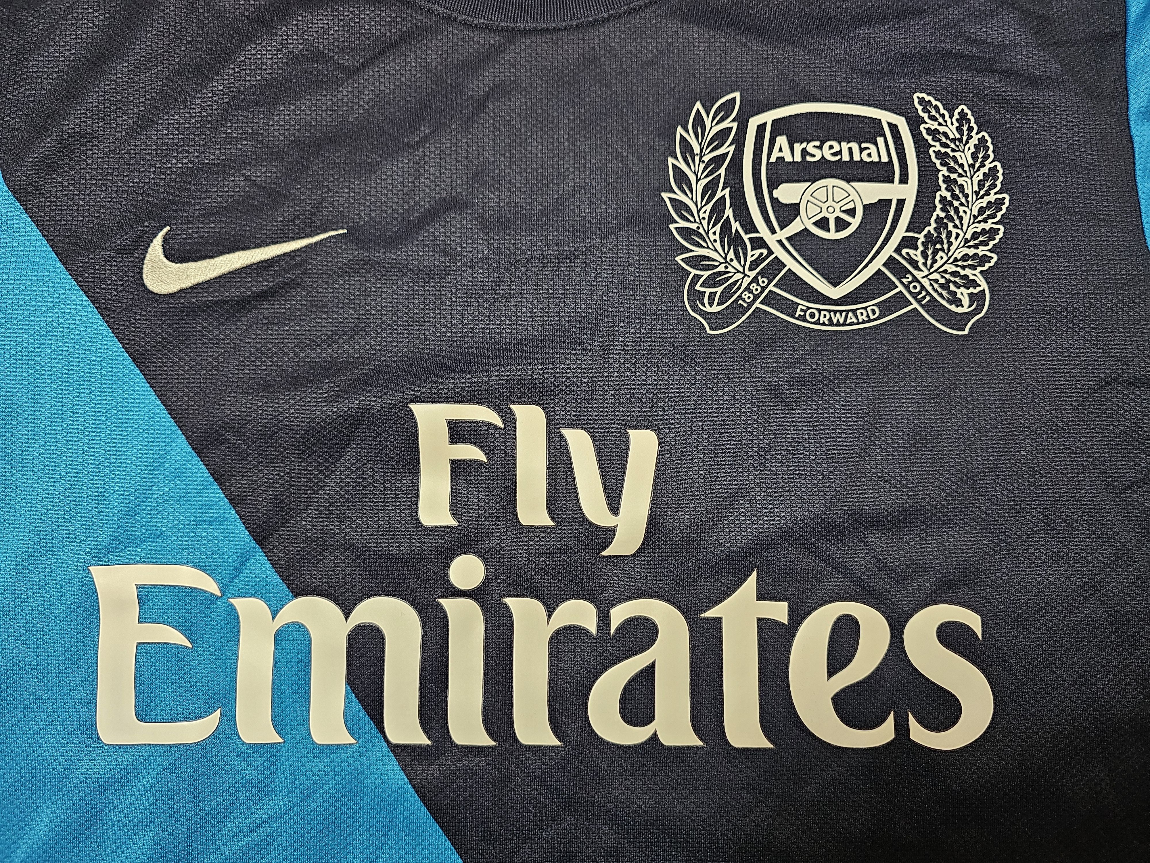 Nike × Vintage ARSENAL 2011 2012 AWAY FOOTBALL SHIRT SOCCER JERSEY Size US M / EU 48-50 / 2 - 3 Thumbnail