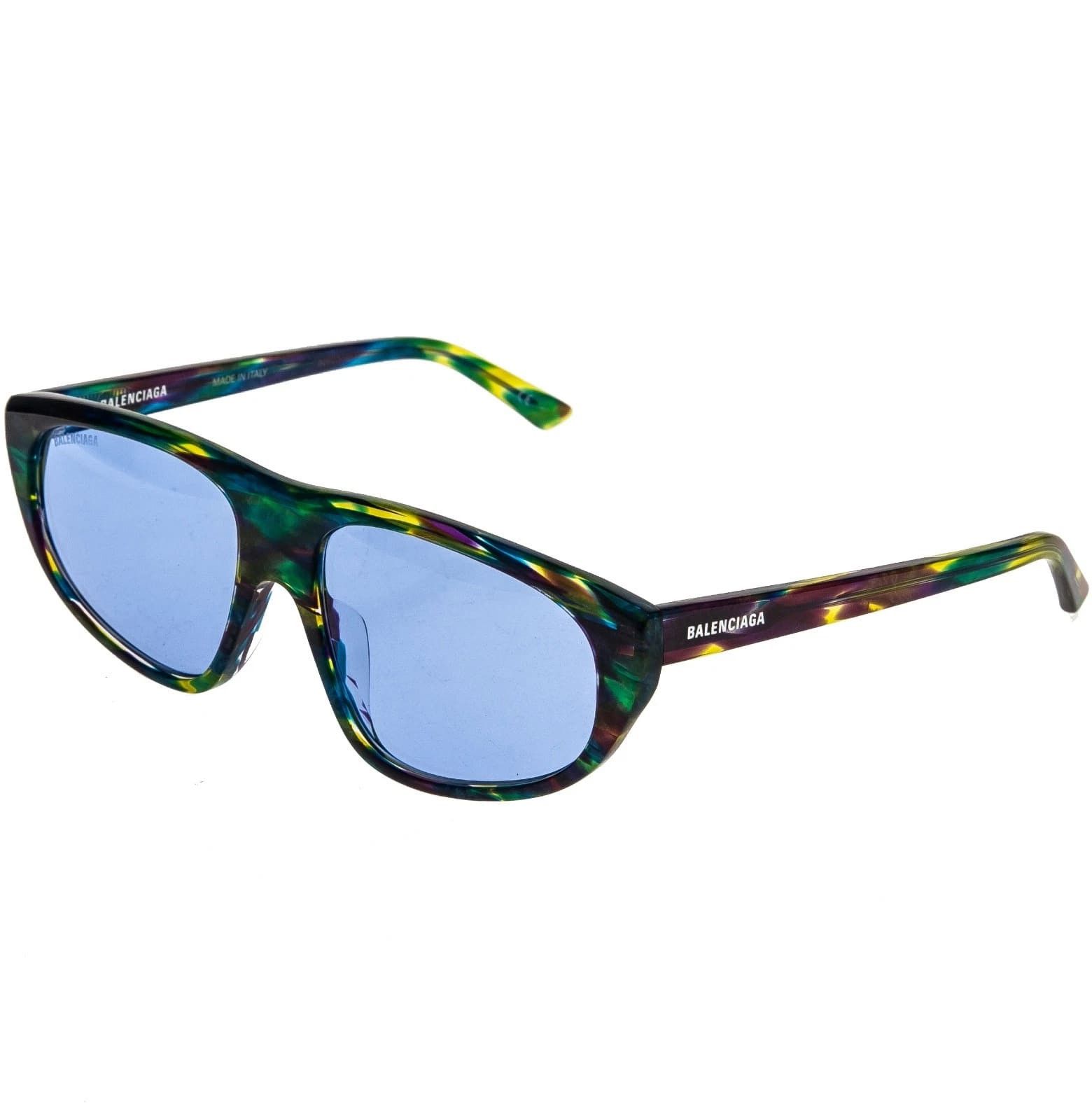 Balenciaga BALENCIAGA BB0098S TV D Blue Rainbow 0098 Sunglasses 003 Size ONE SIZE - 9 Thumbnail