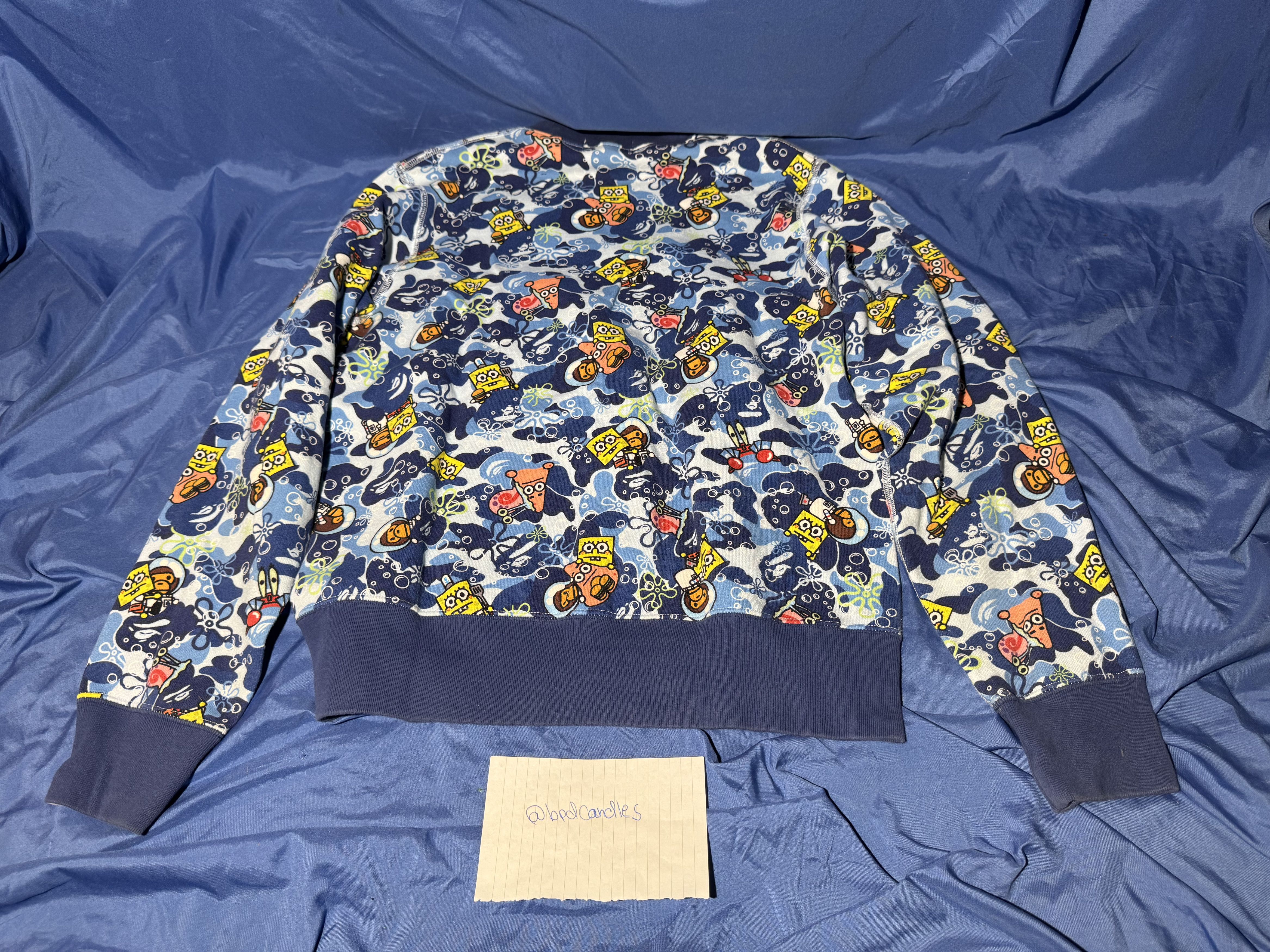 Bape Bape x Spongebob vintage crewneck sweater medium *rare* Size US M / EU 48-50 / 2 - 2 Thumbnail