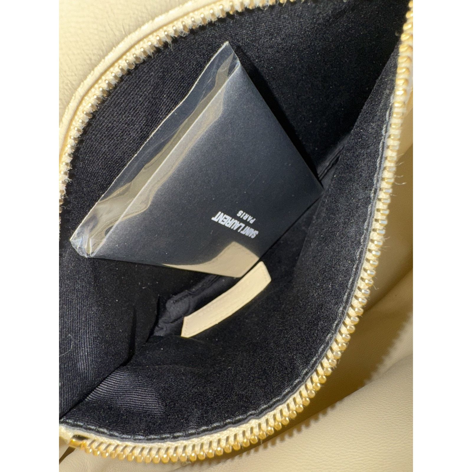 Yves Saint Laurent Saint Laurent YSL Burro Beige Leather Shoulder Crossbody Bag Size ONE SIZE - 19 Thumbnail