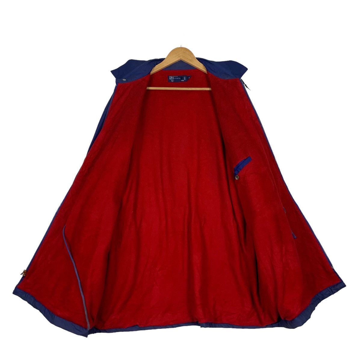 Polo Ralph Lauren POLO RALPH LAUREN Red Fleece Lined Blue Jacket #1124-C51 Size US XL / EU 56 / 4 - 11 Thumbnail