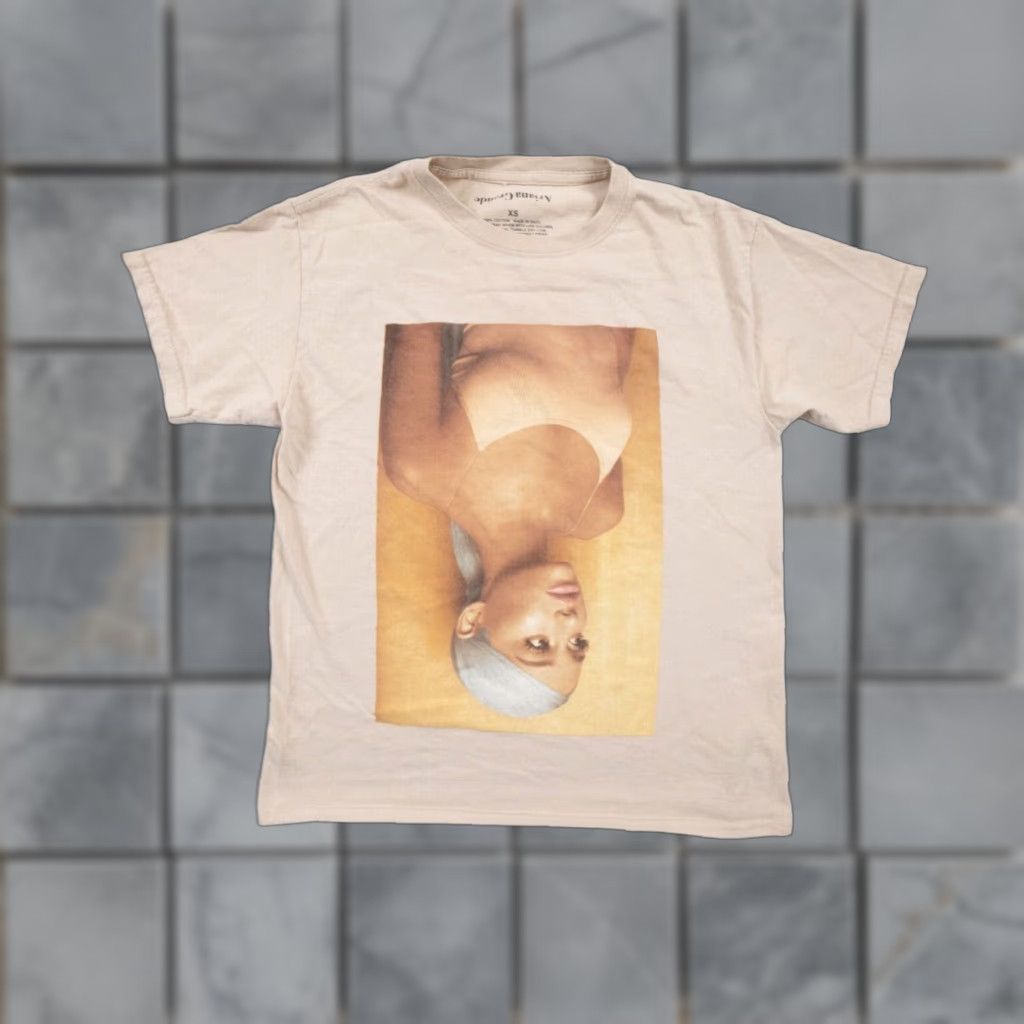 Vintage Ariana Grande Sweetener Music T-Shirt Adult XS Beige Short Sleeve Crew Neck Graphic Tee Unisex Size US XS / EU 42 / 0 - 1 Thumbnail