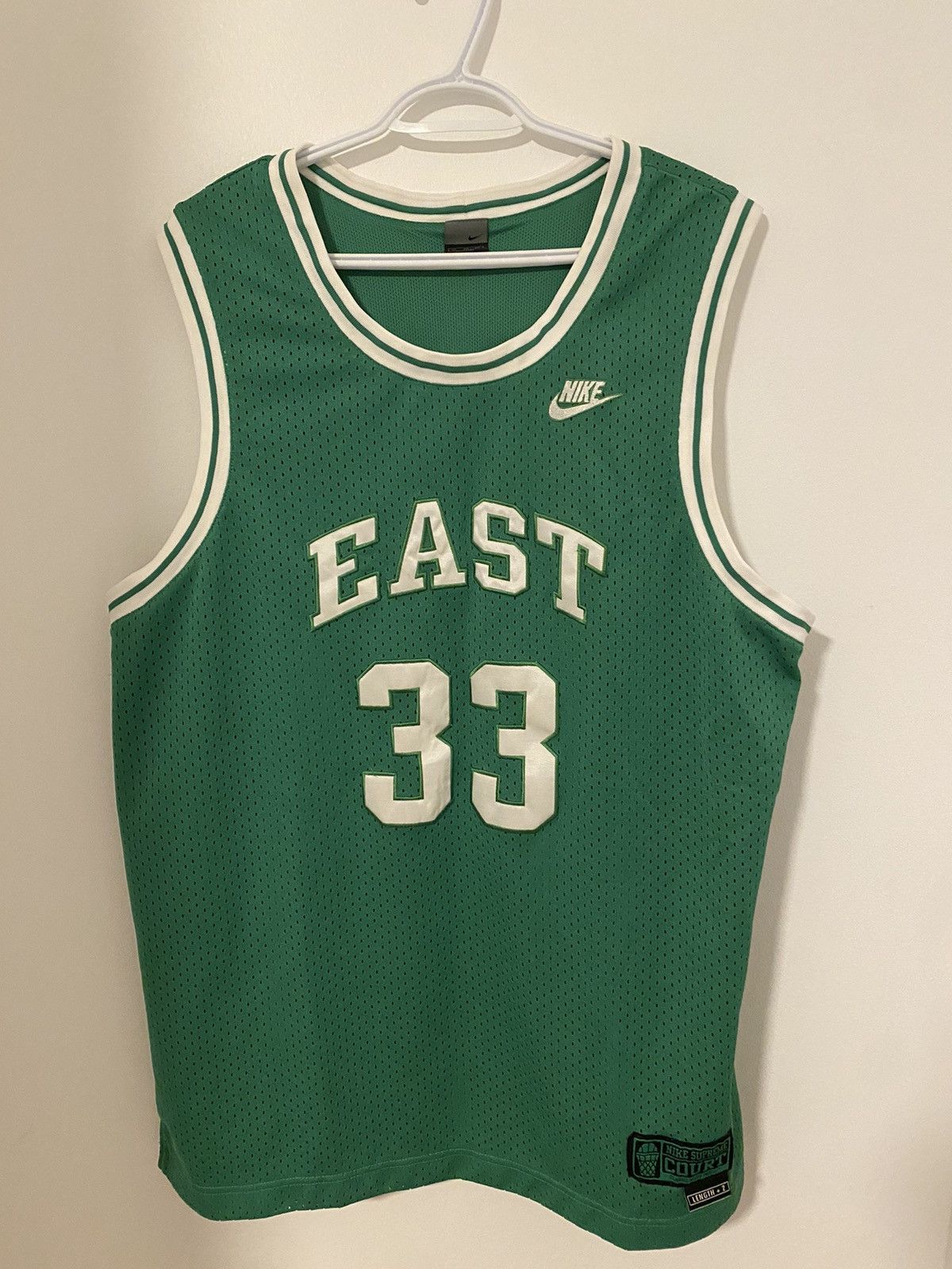 image of Nike East Basketball Jersey in Green, Men's (Size XL)