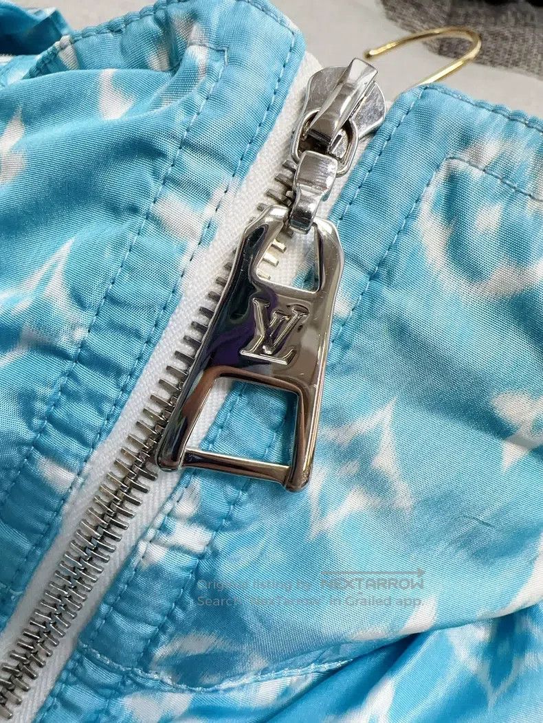 Louis Vuitton Louis Vuitton Blue patchwork white old flower logo full pr Size XS / US 0-2 / IT 36-38 - 4 Thumbnail