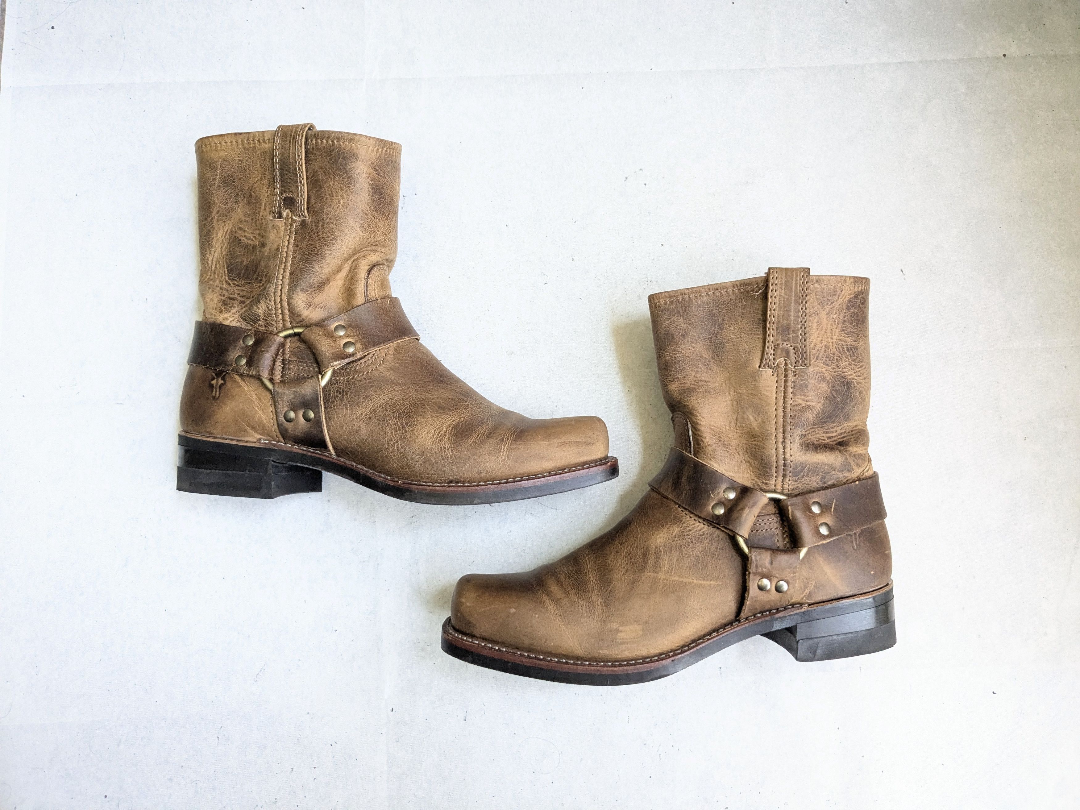 Frye Frye Harness Boots Brown 10.5 M Leather Size US 10.5 / EU 43-44 - 1 Thumbnail