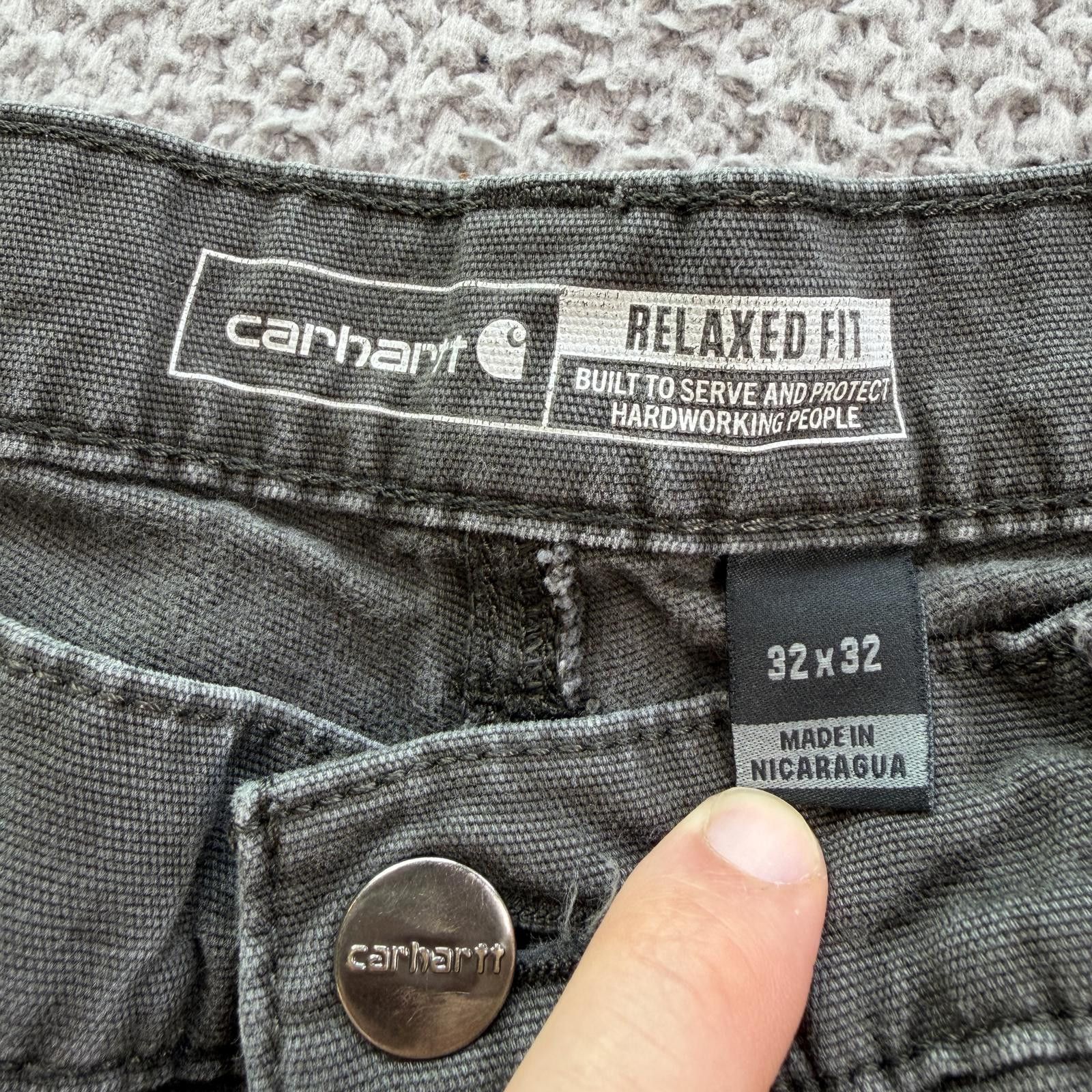 Carhartt Carhartt Relaxed Fit Work Pants Mens 32x32 Gray Carpenter Size US 32 / EU 48 - 6 Thumbnail