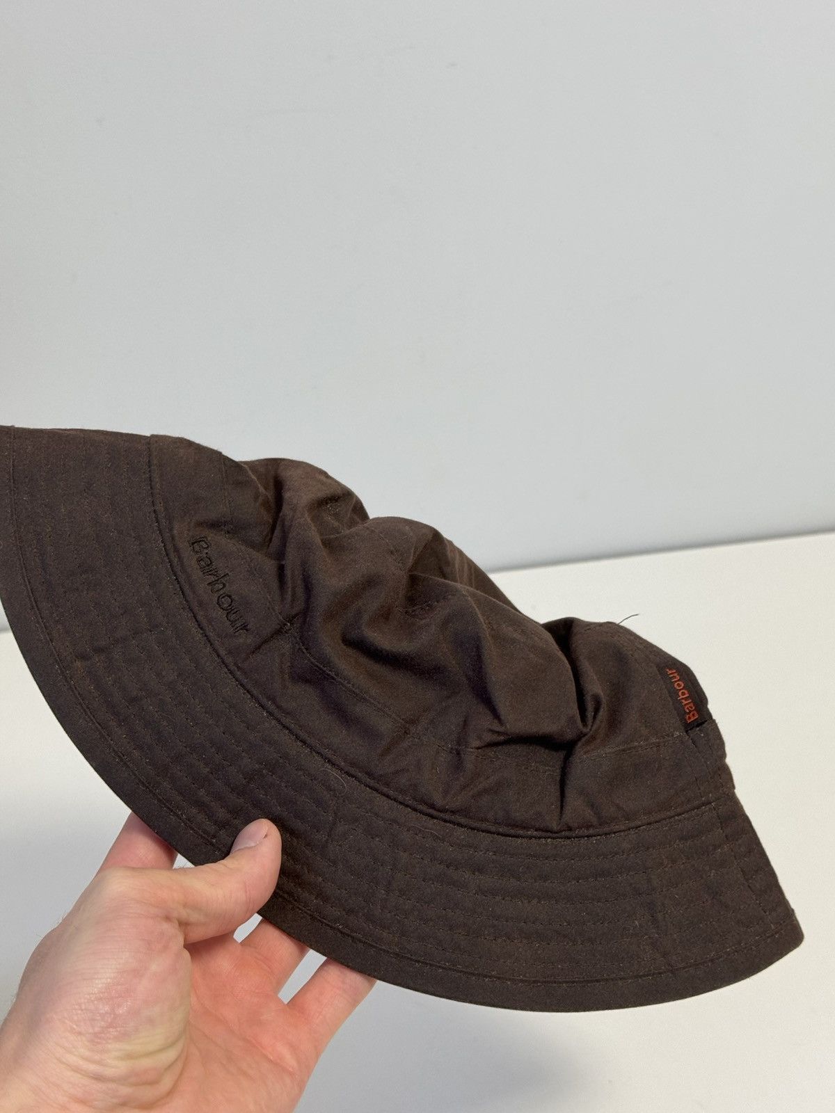 Barbour BARBOUR Waxed Cotton Bucket Hat Waterproof Cotton Lining Size ONE SIZE - 10 Thumbnail
