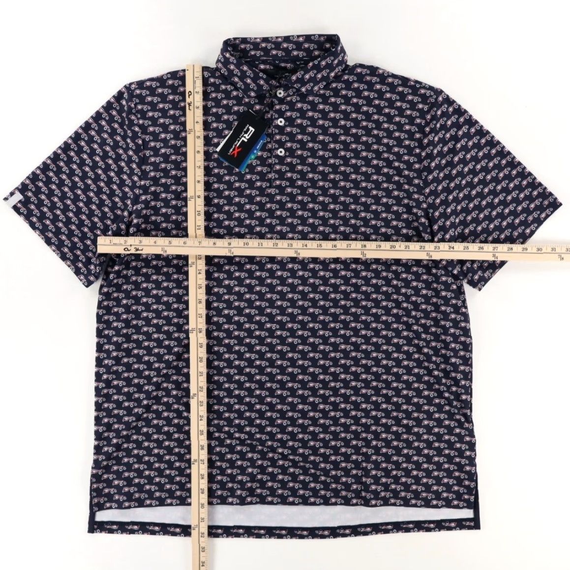 RLX Ralph Lauren RLX Ralph Lauren Classic Car Stretch Polo Shirt Navy Men's 2XL Shirt Size US XXL / EU 58 / 5 - 3 Thumbnail