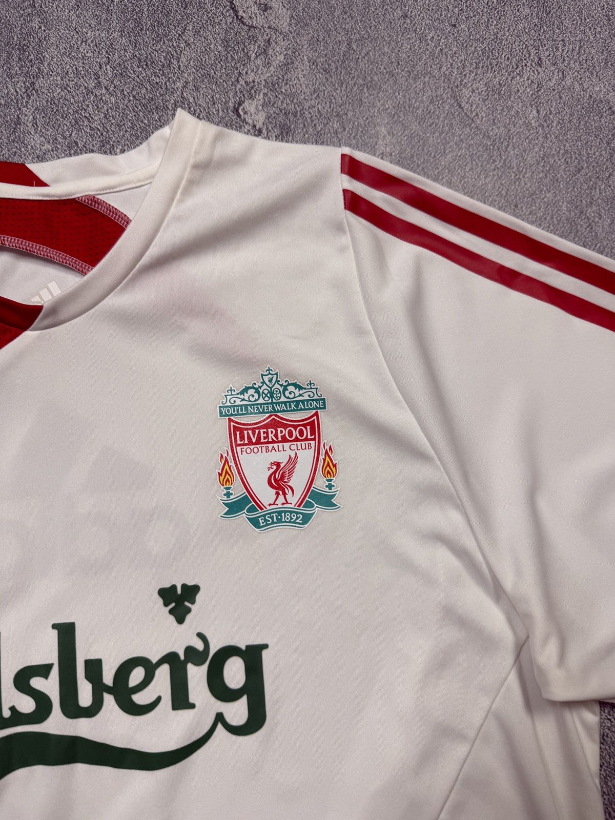 Adidas Adidas Liverpool Carlsberg Soccer Jersey T Shirt Tee Size US L / EU 52-54 / 3 - 5 Thumbnail
